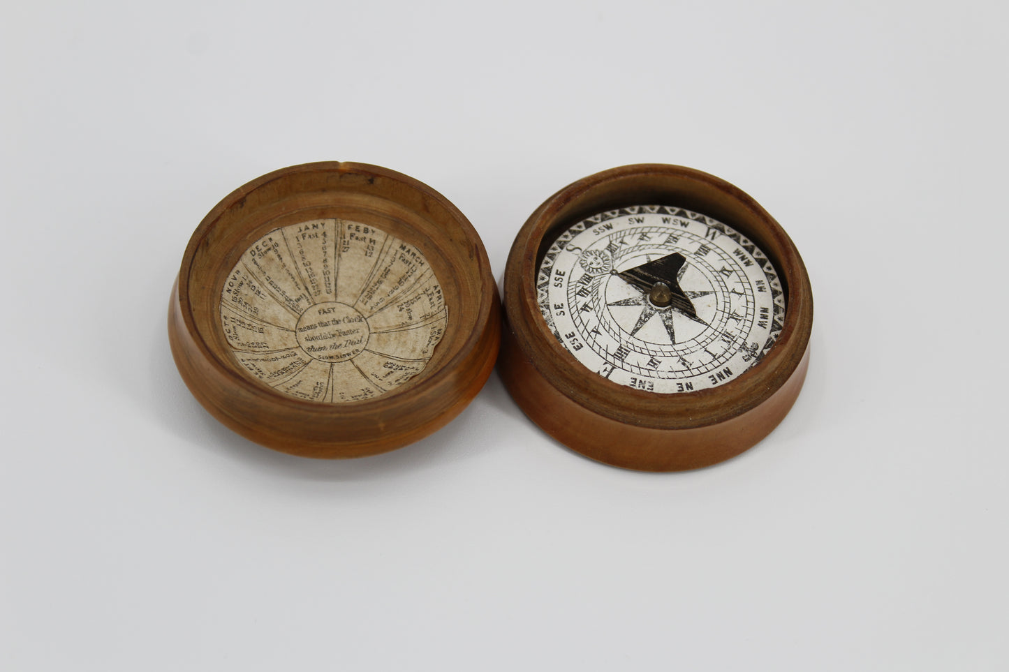 Mahogany Dome-Cased Magnetic Sundial by Samuel Porter