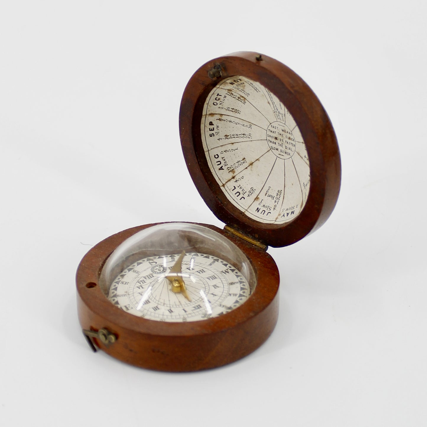 Late Georgian Treen Domed Sundial & Compass