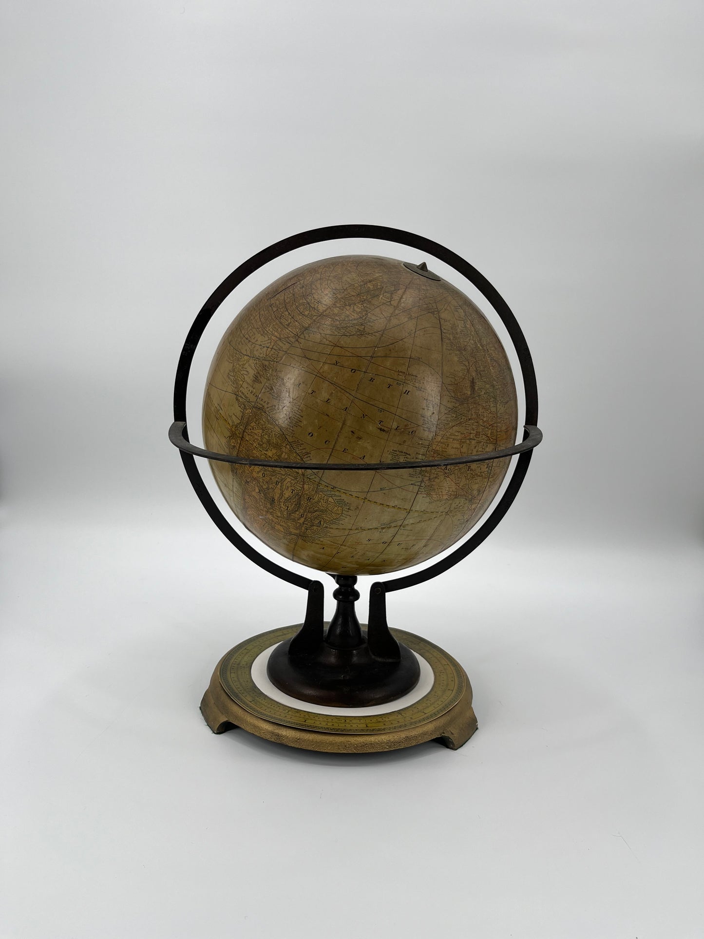 1891-1903 Telluric Table Globe by Rand McNally