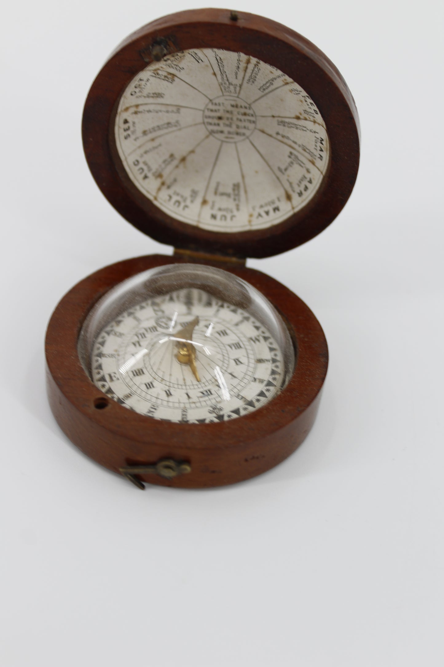 Late Georgian Treen Domed Sundial & Compass