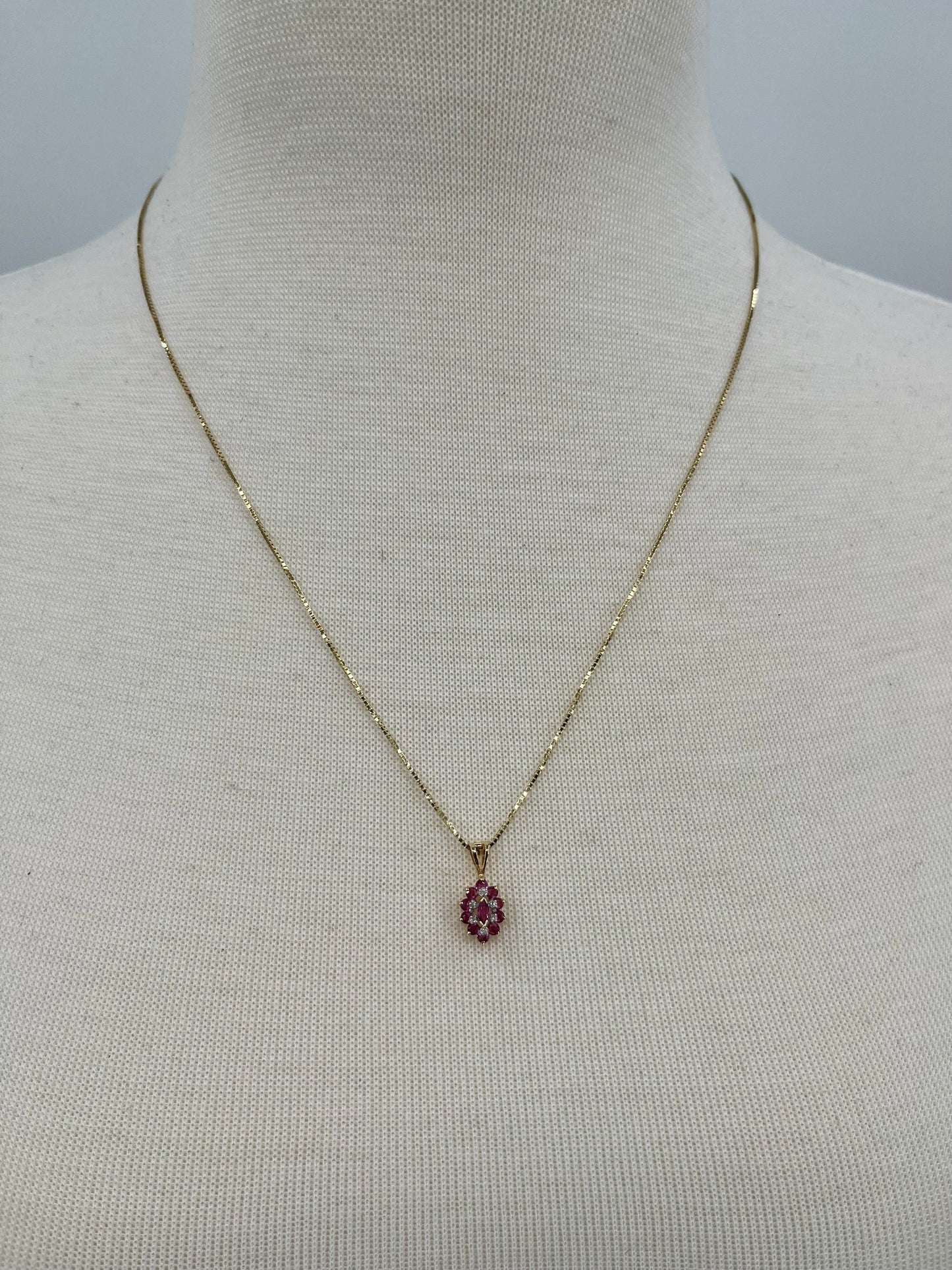 Antique Ruby & Diamond Set, 2.4 CTW 14K/9K Gold