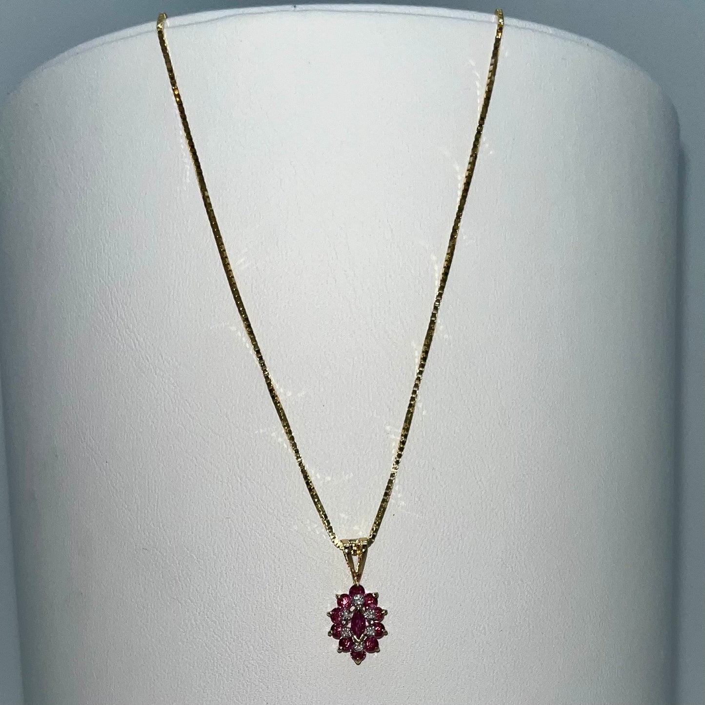 Antique Ruby & Diamond Set, 2.4 CTW 14K/9K Gold
