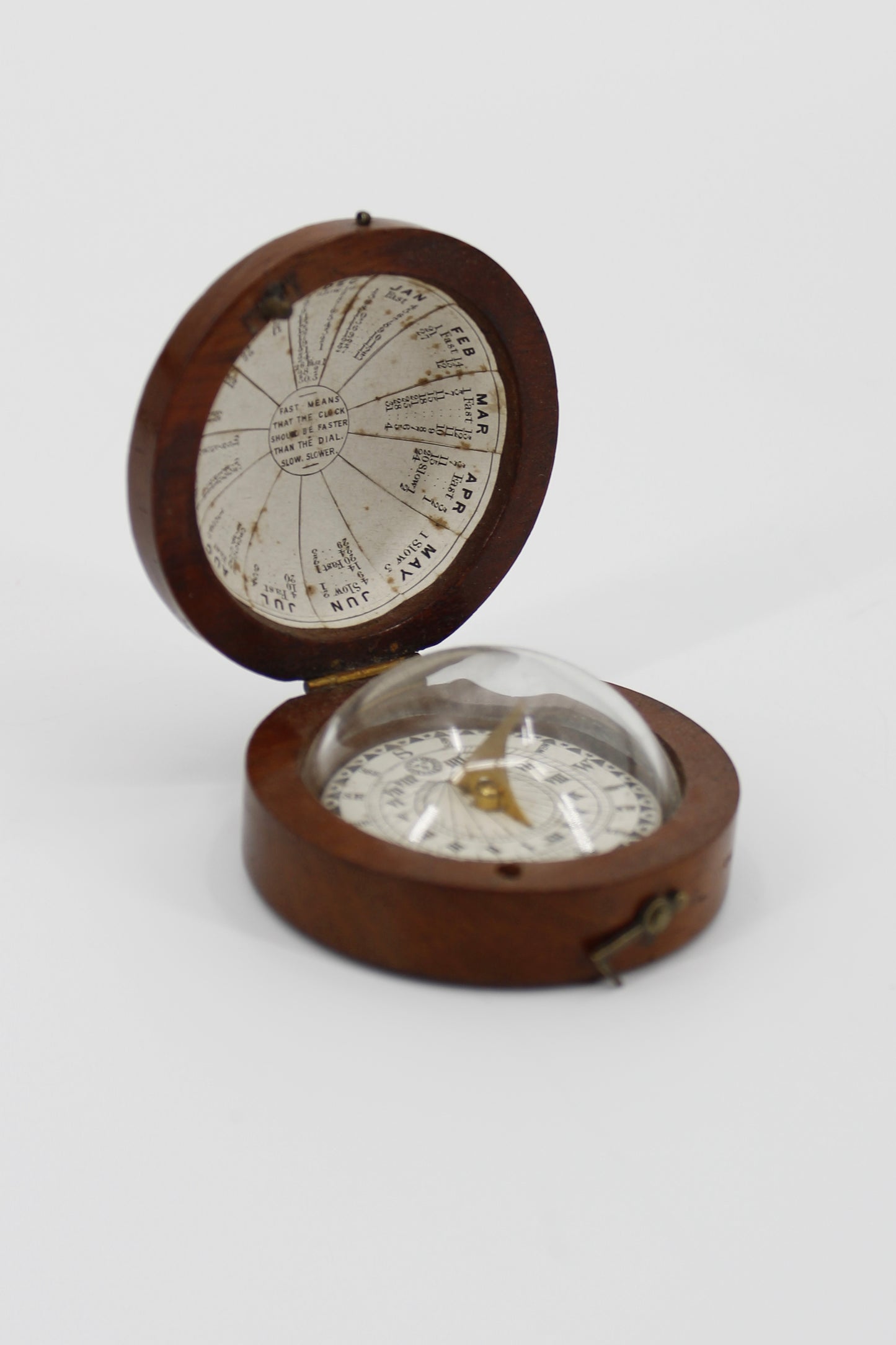 Late Georgian Treen Domed Sundial & Compass