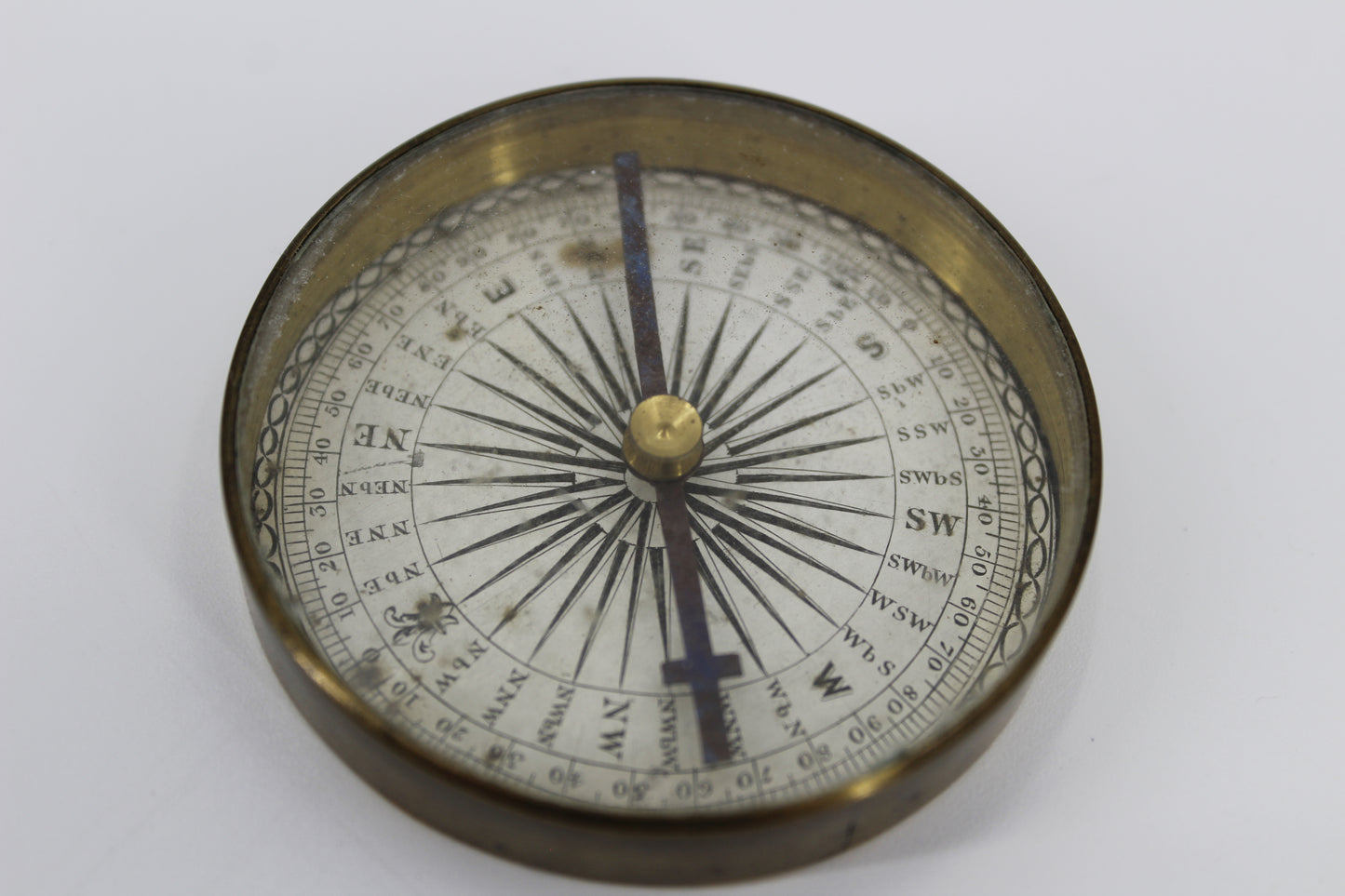 Georgian Brass Pocket Compass, c.1830