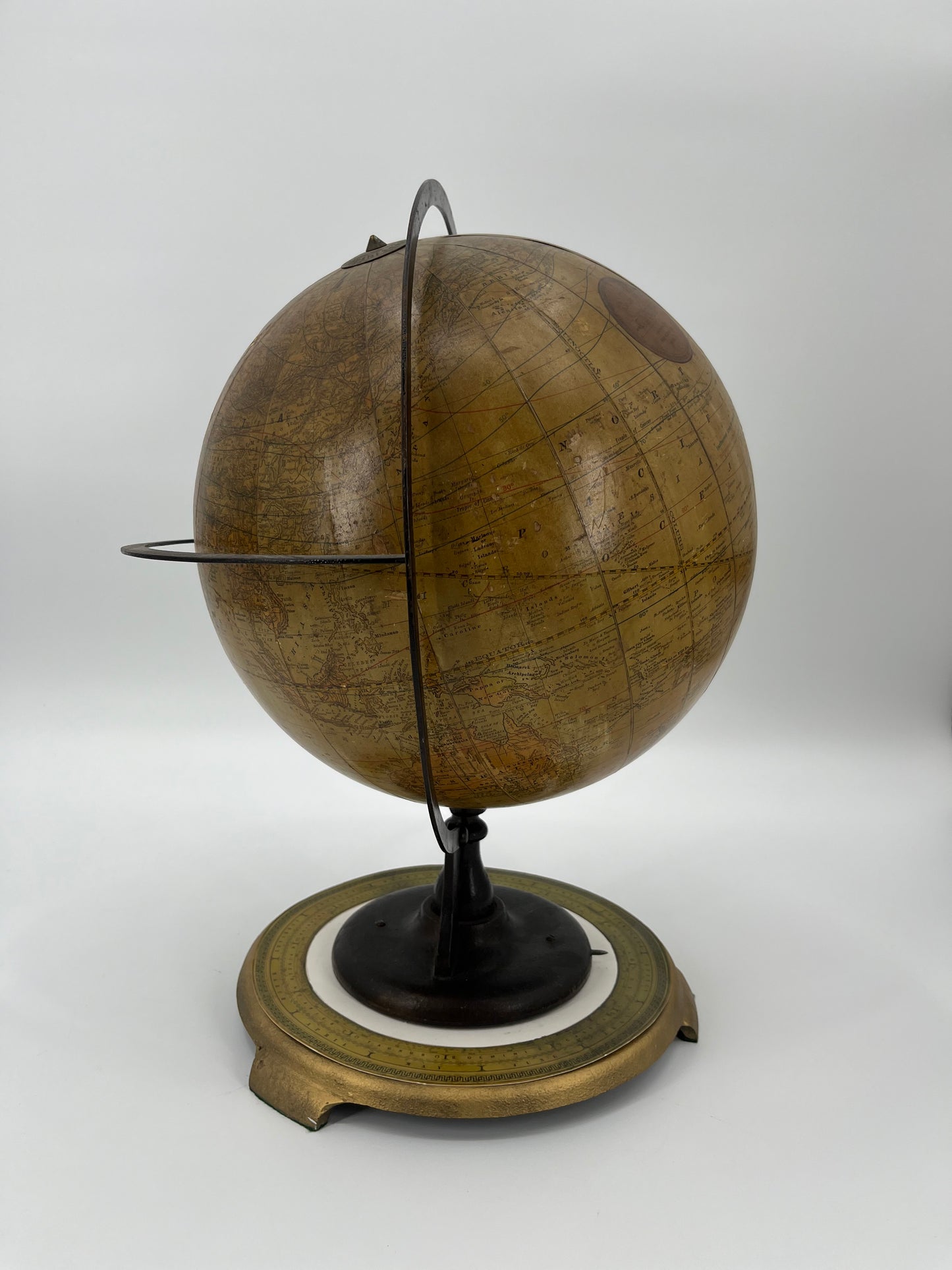 1891-1903 Telluric Table Globe by Rand McNally