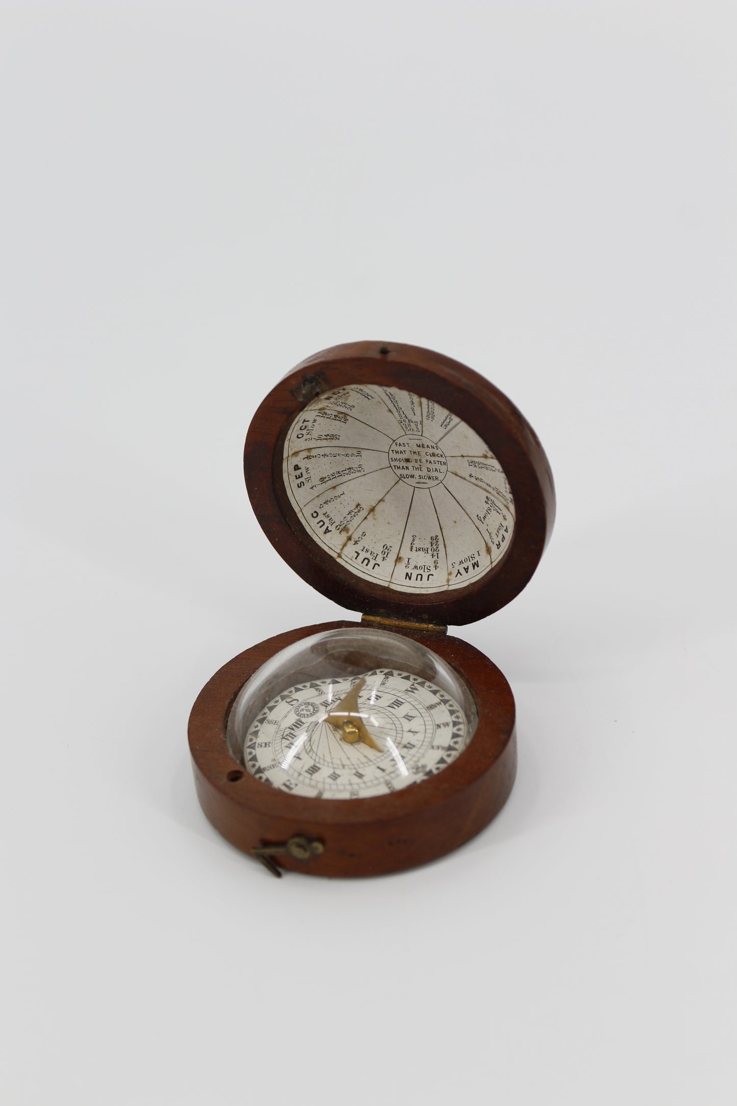 Late Georgian Treen Domed Sundial & Compass