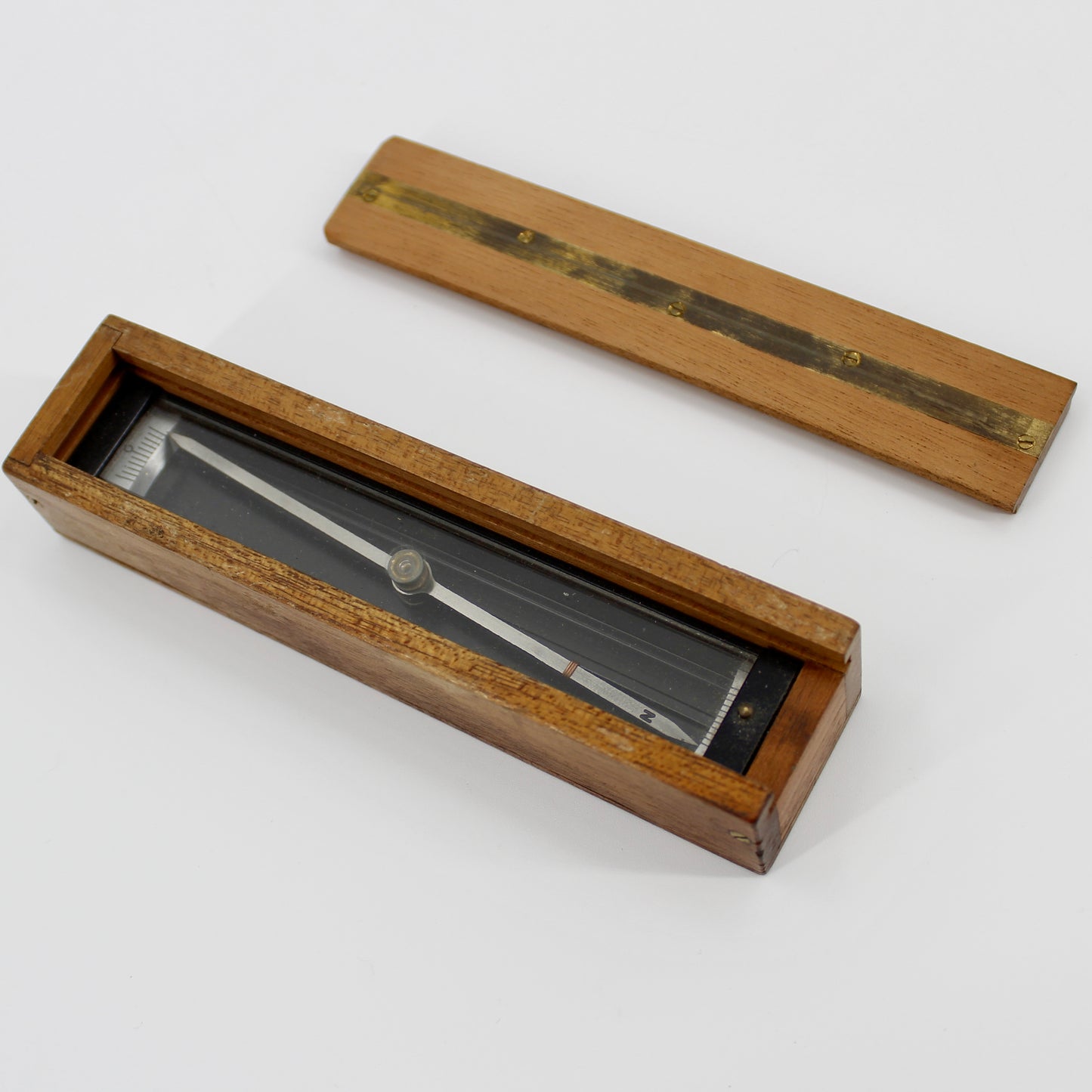 Cased Trough Compass by Hilger & Watts, Ltd.