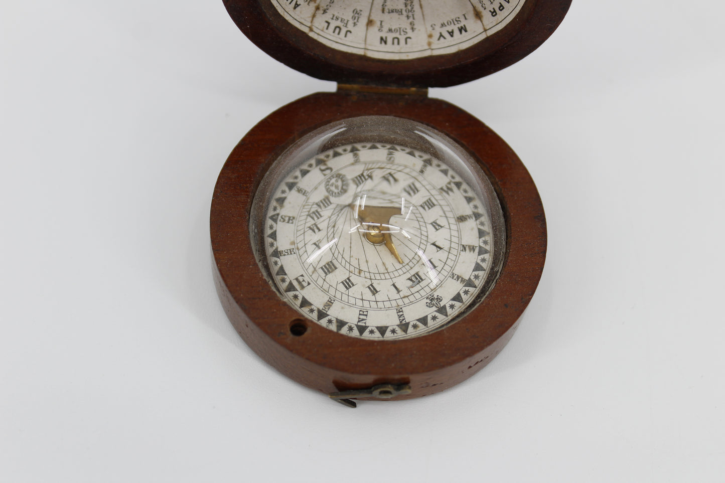 Late Georgian Treen Domed Sundial & Compass