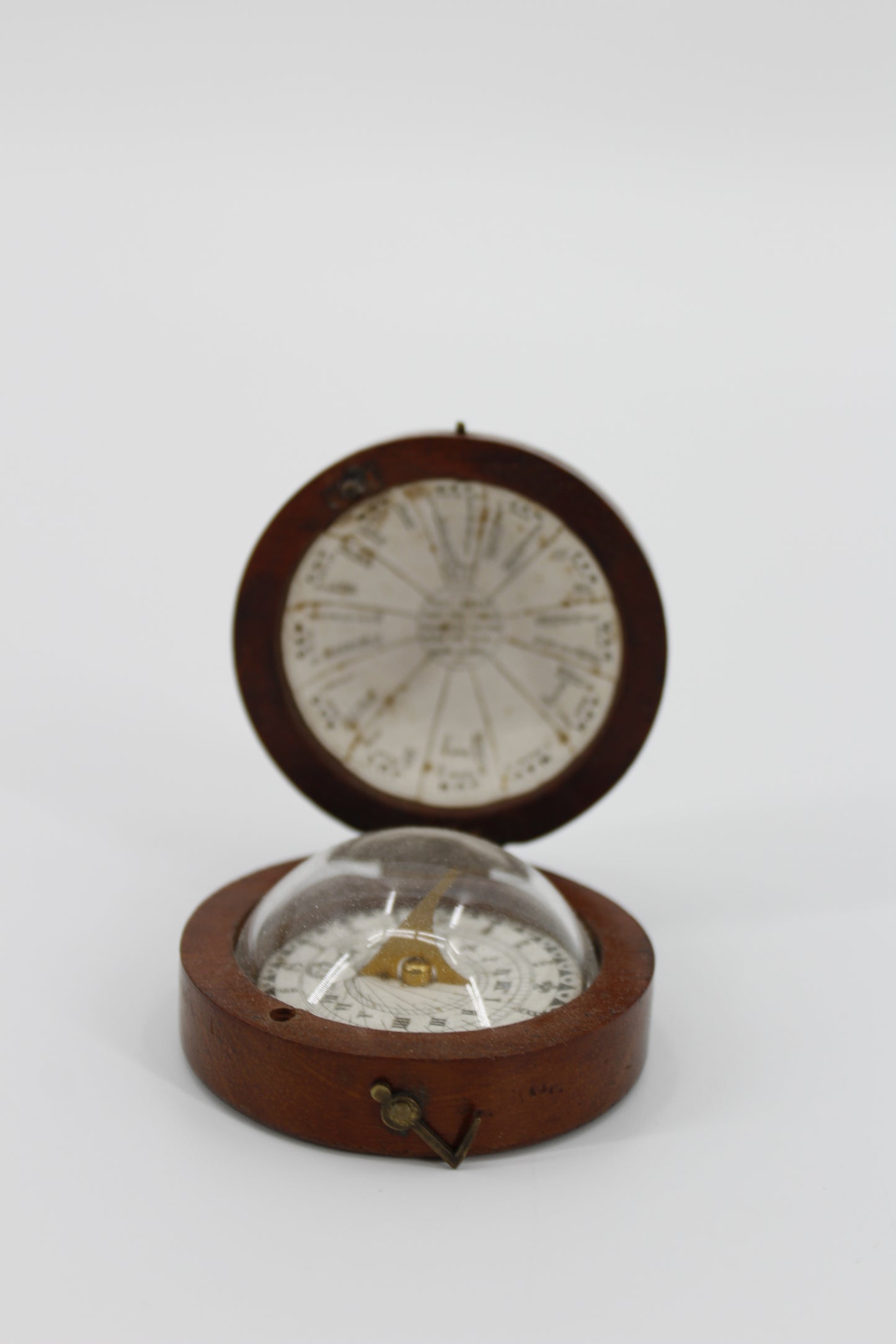 Late Georgian Treen Domed Sundial & Compass