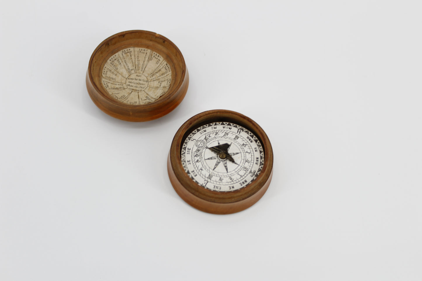 Mahogany Dome-Cased Magnetic Sundial by Samuel Porter