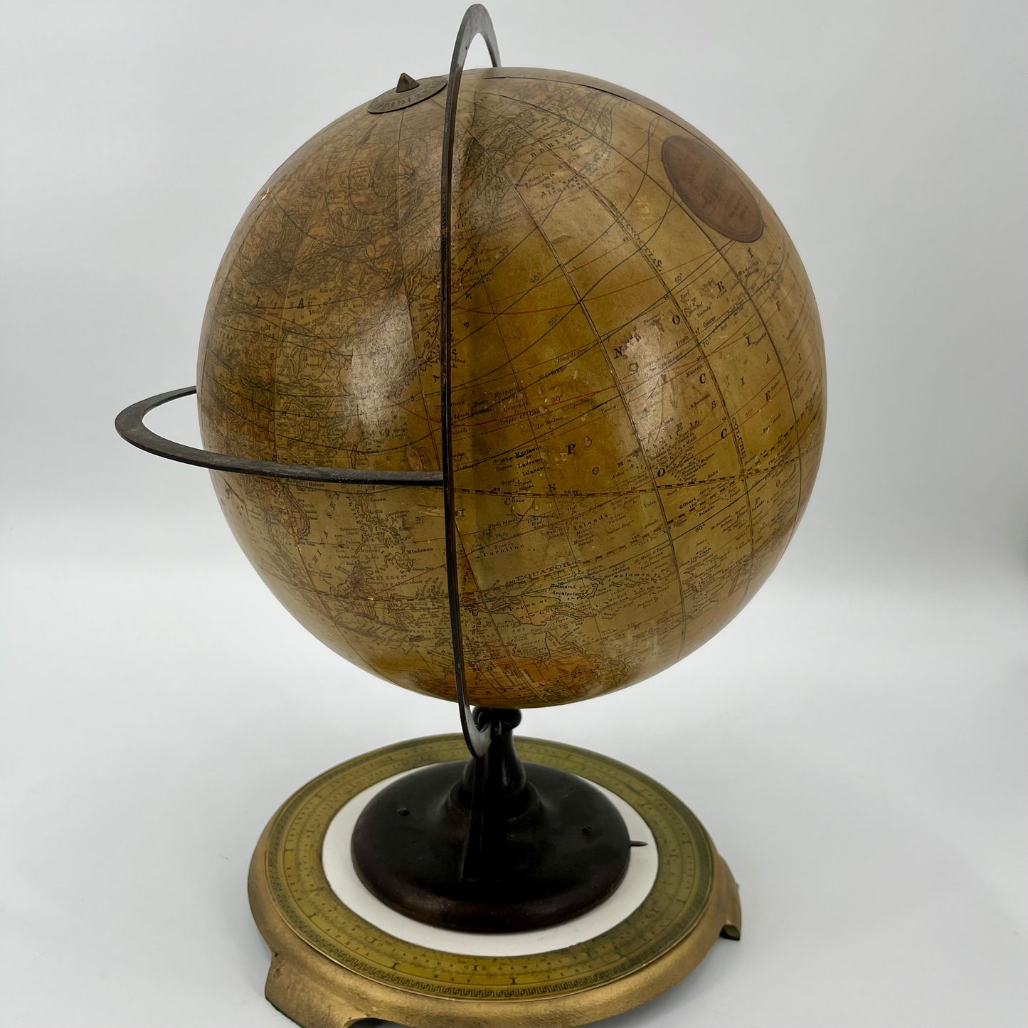 1891-1903 Telluric Table Globe by Rand McNally