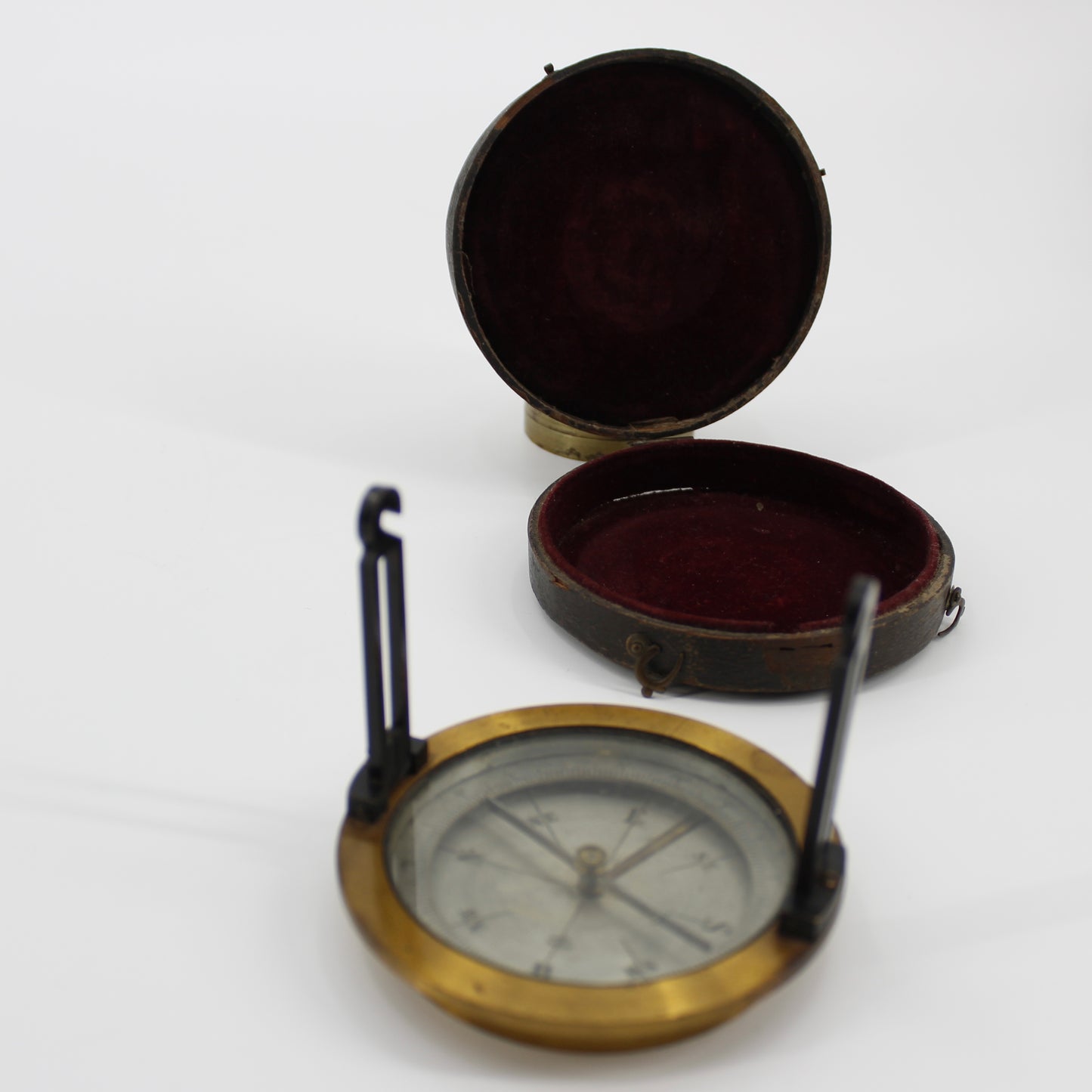 Chagrin-Cased French Surveyors Compass
