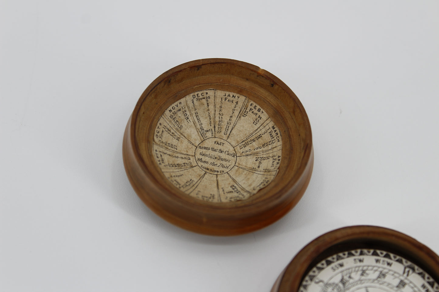 Mahogany Dome-Cased Magnetic Sundial by Samuel Porter
