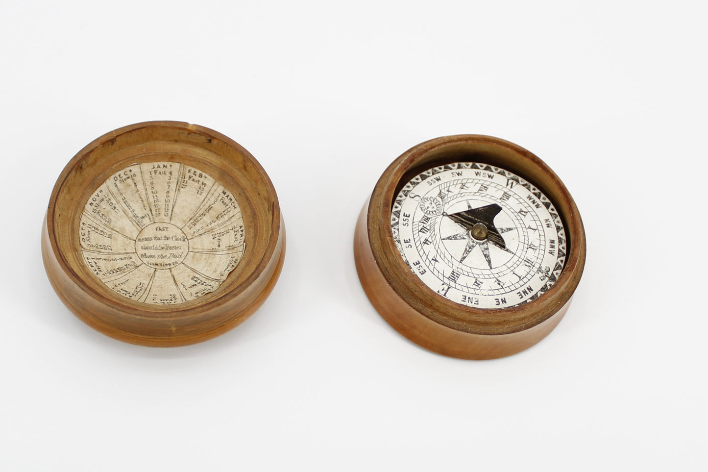 Mahogany Dome-Cased Magnetic Sundial by Samuel Porter