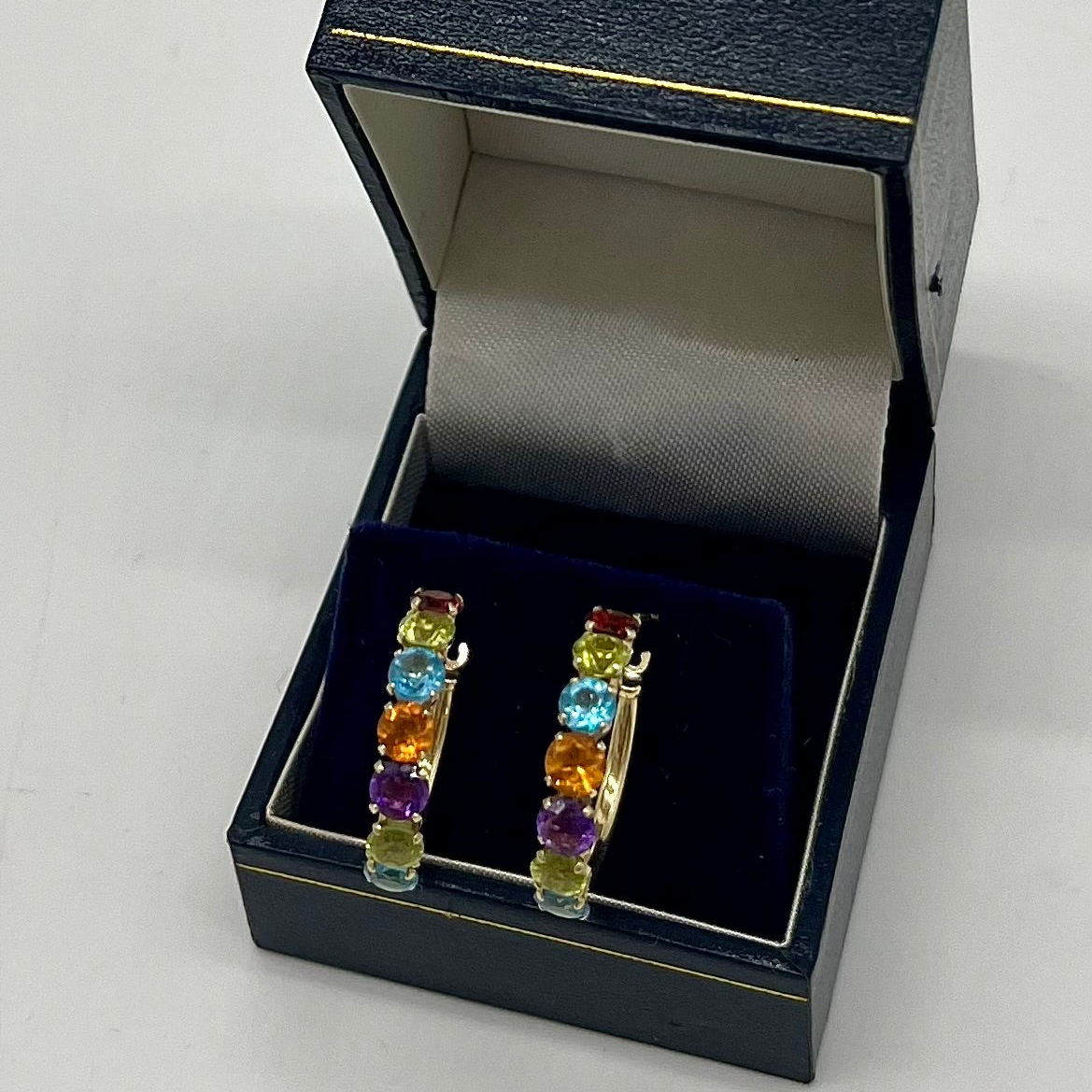 Precious Gemstone ‘Rainbow’ Set, 10 Carats 14K Gold