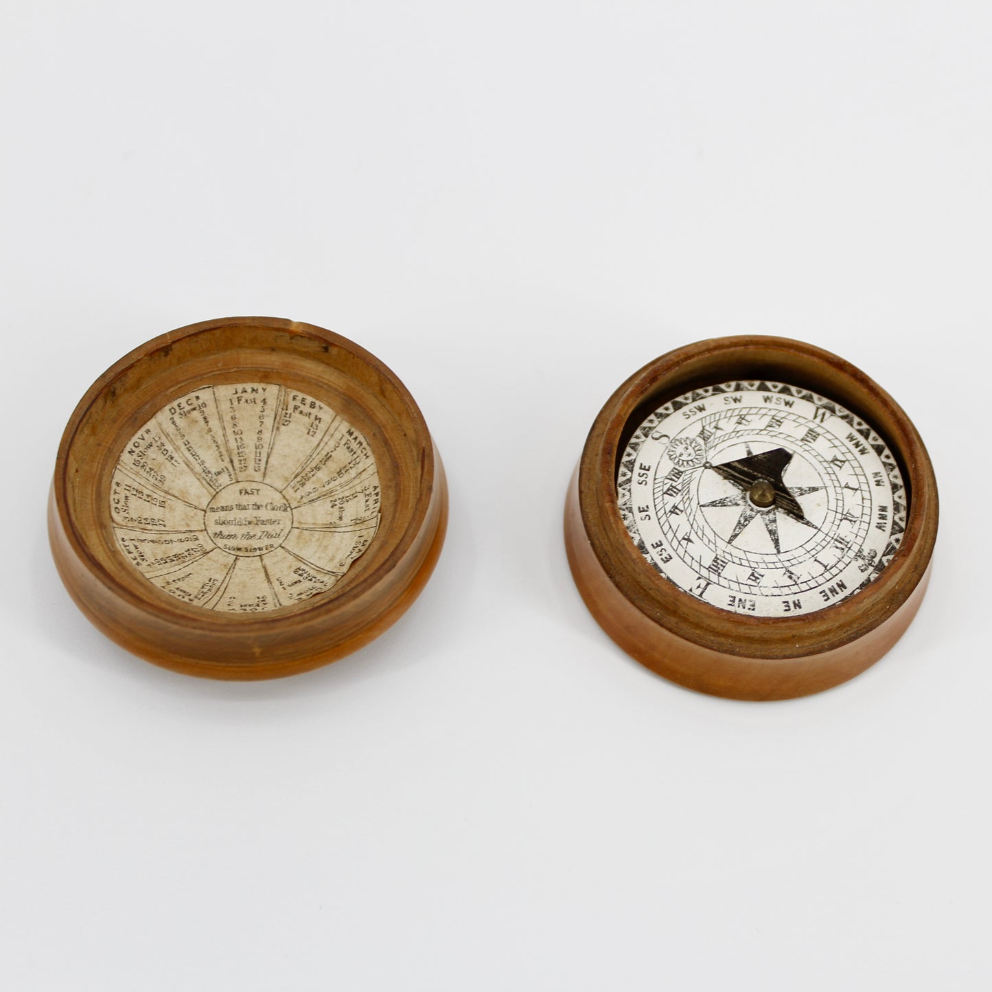 Mahogany Dome-Cased Magnetic Sundial by Samuel Porter