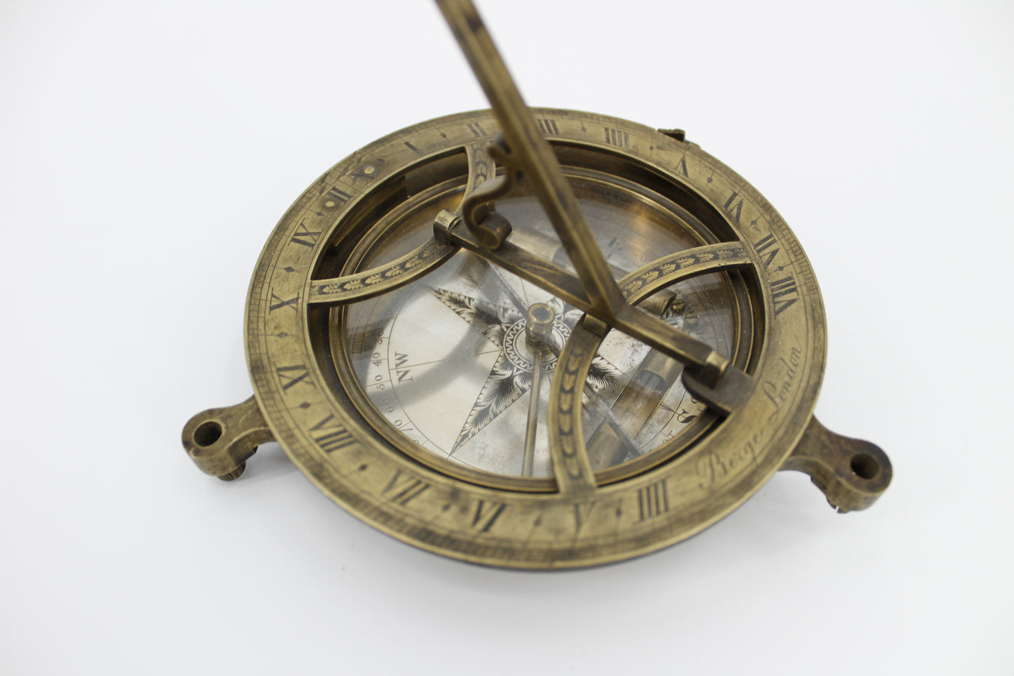 Horizontal Inclining Sundial by Matthew Berge