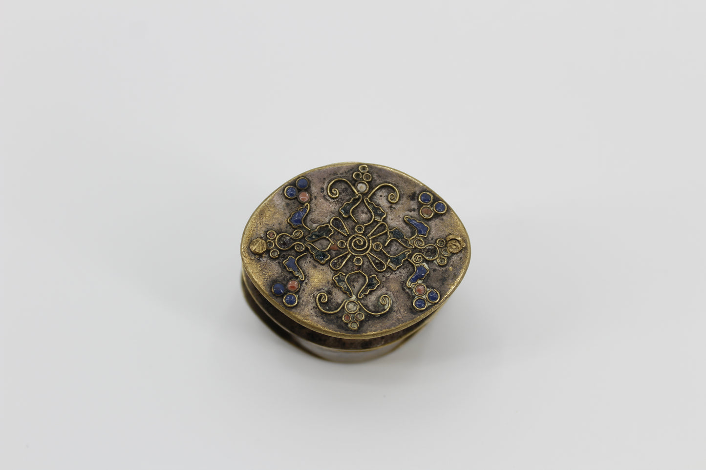 18th Century Japanese Scaphe Dial- Gold Vermeil & Gemstones