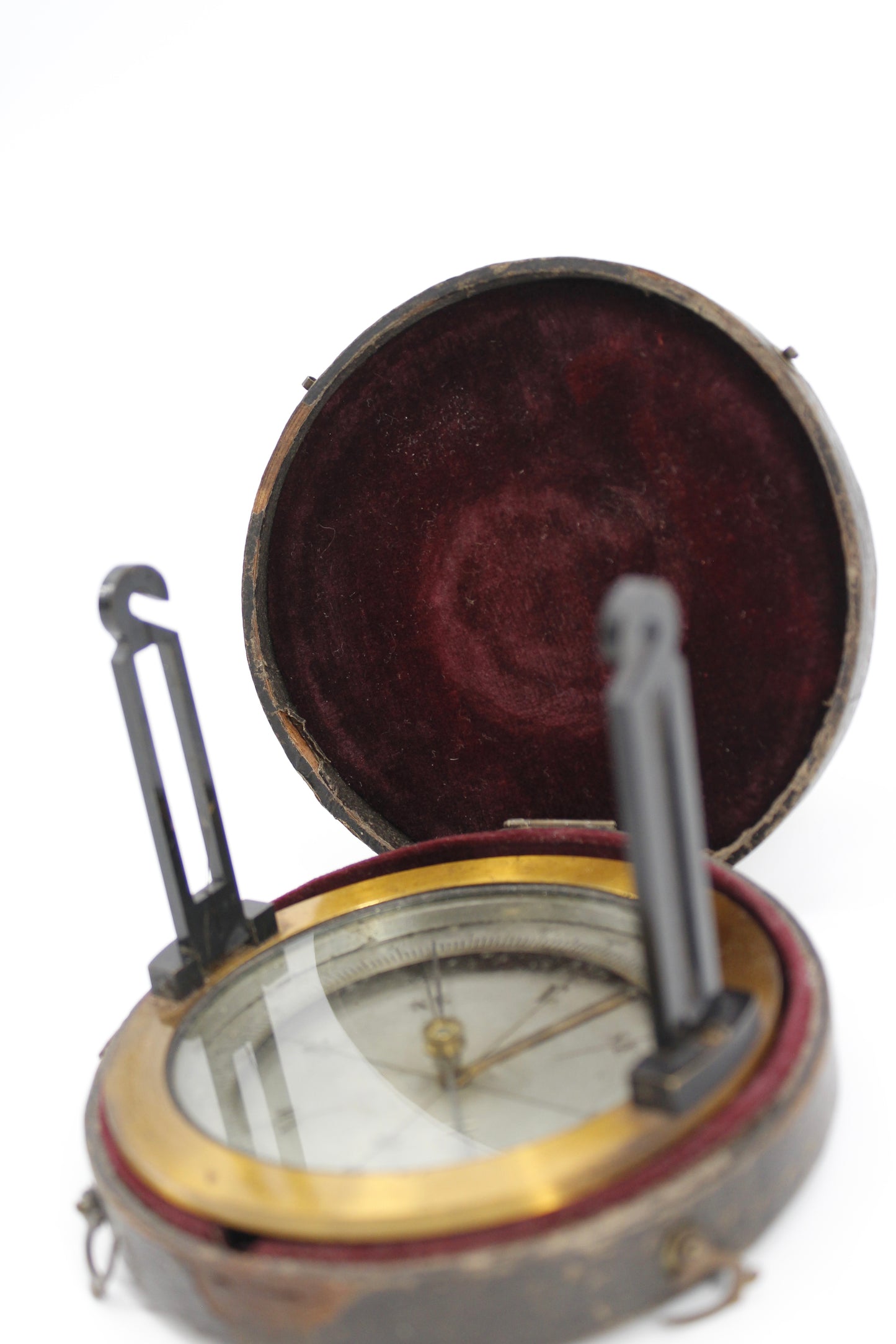 Chagrin-Cased French Surveyors Compass
