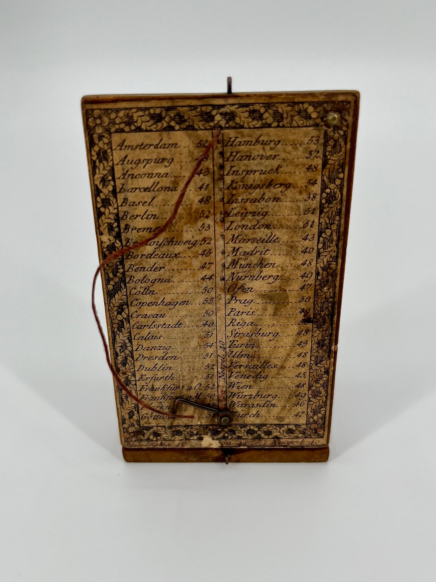 Rare 18th Century Folding Diptych by David Beringer