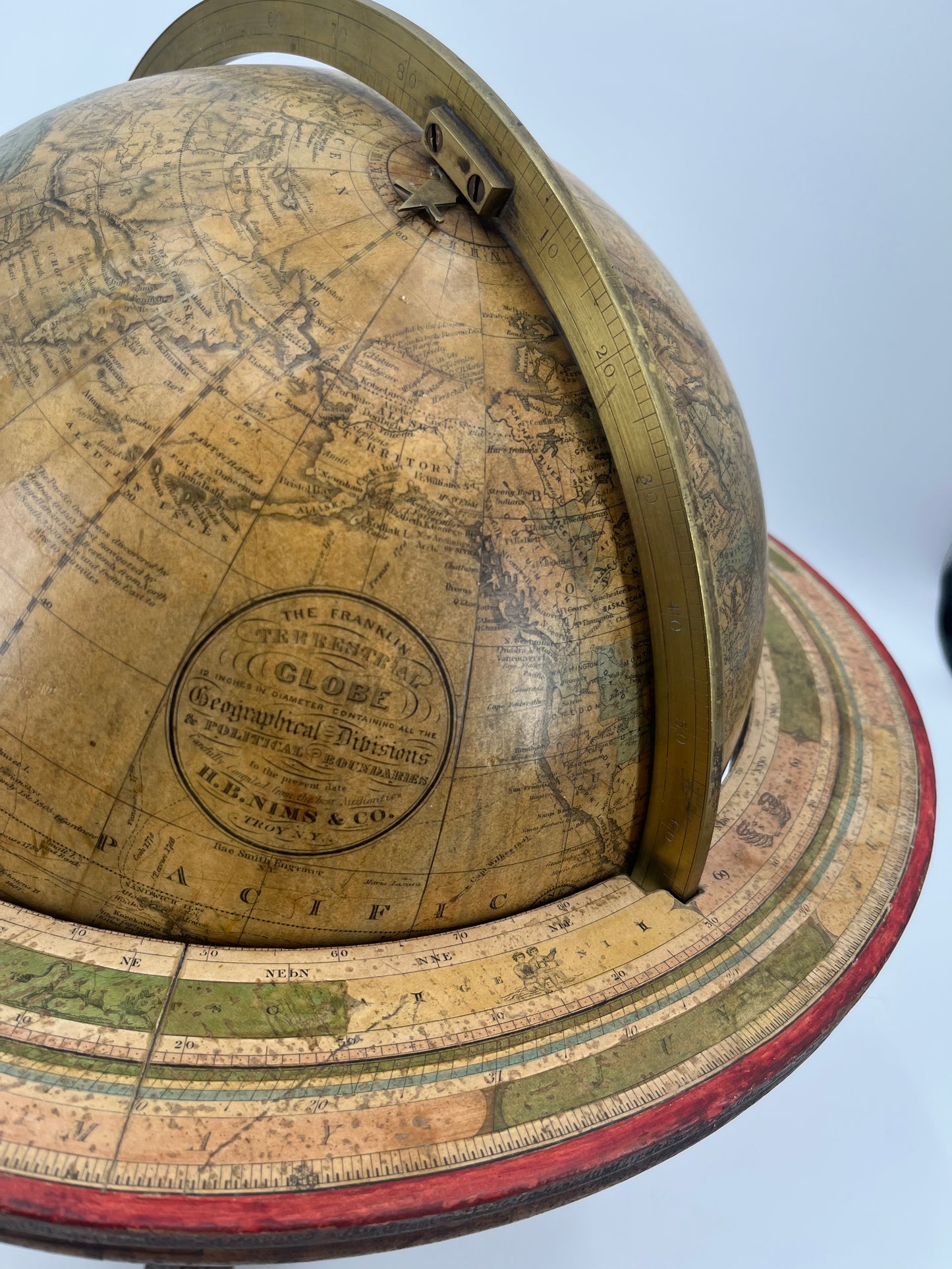 H.B. Nims & Co. Terrestrial Globe, c.1880-1885