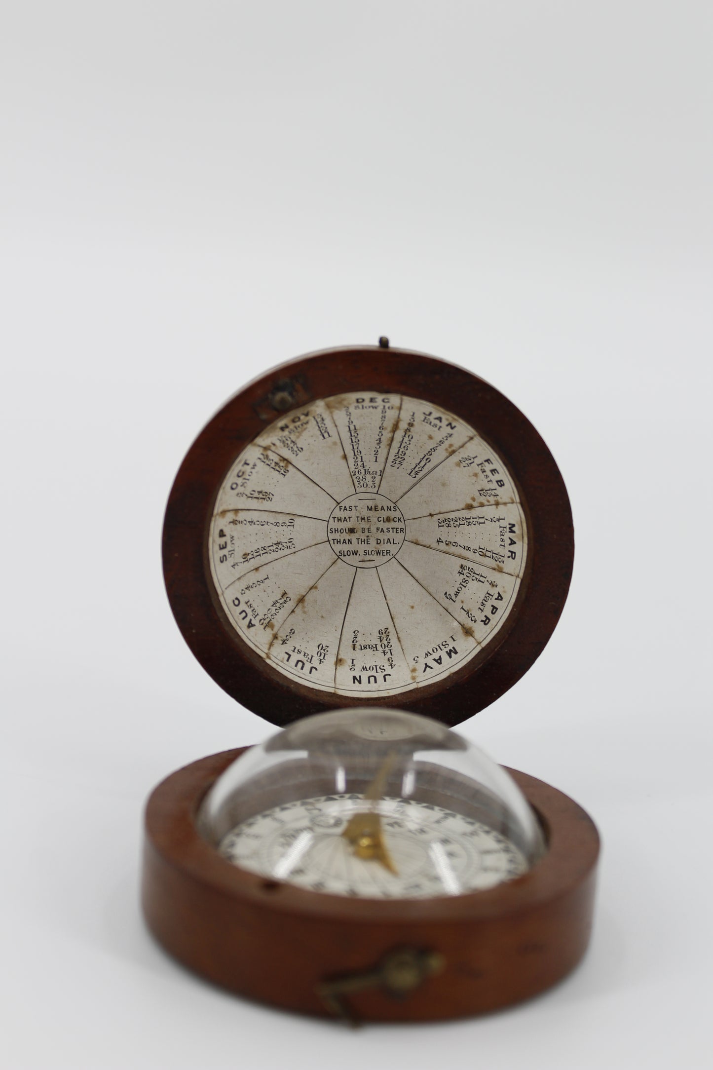 Late Georgian Treen Domed Sundial & Compass