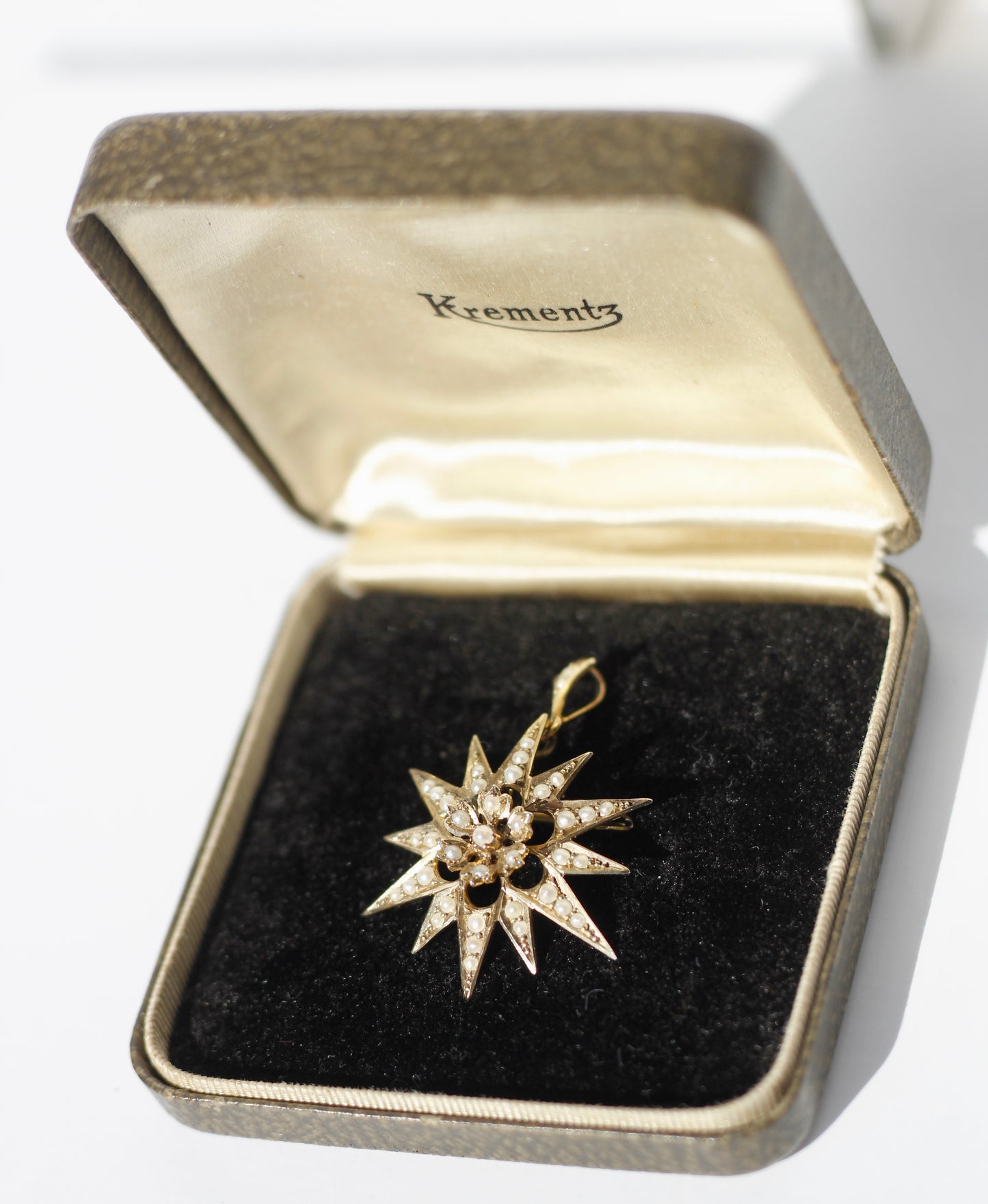 Antique Seed Pearl Pendant & Brooch