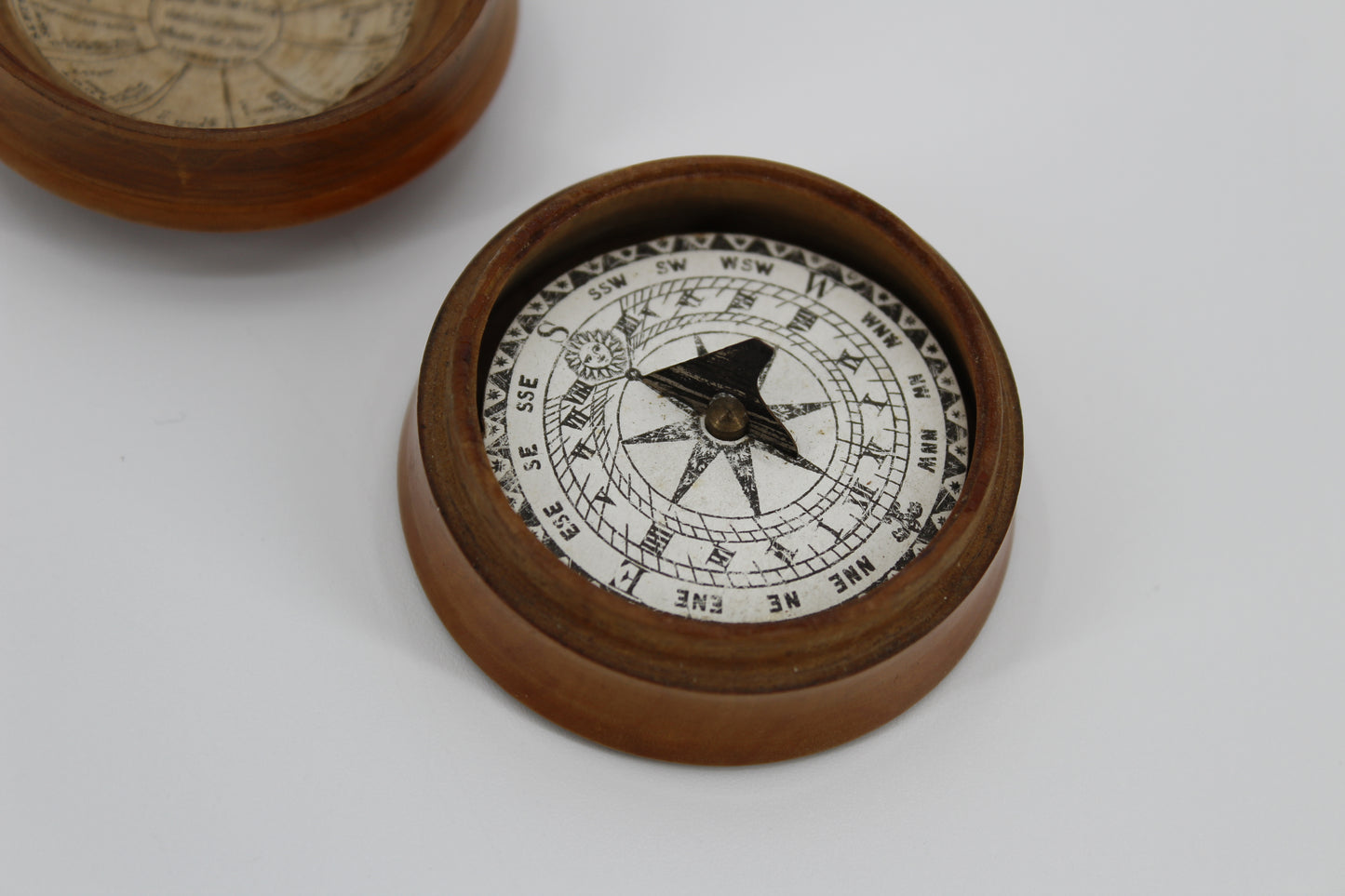 Mahogany Dome-Cased Magnetic Sundial by Samuel Porter