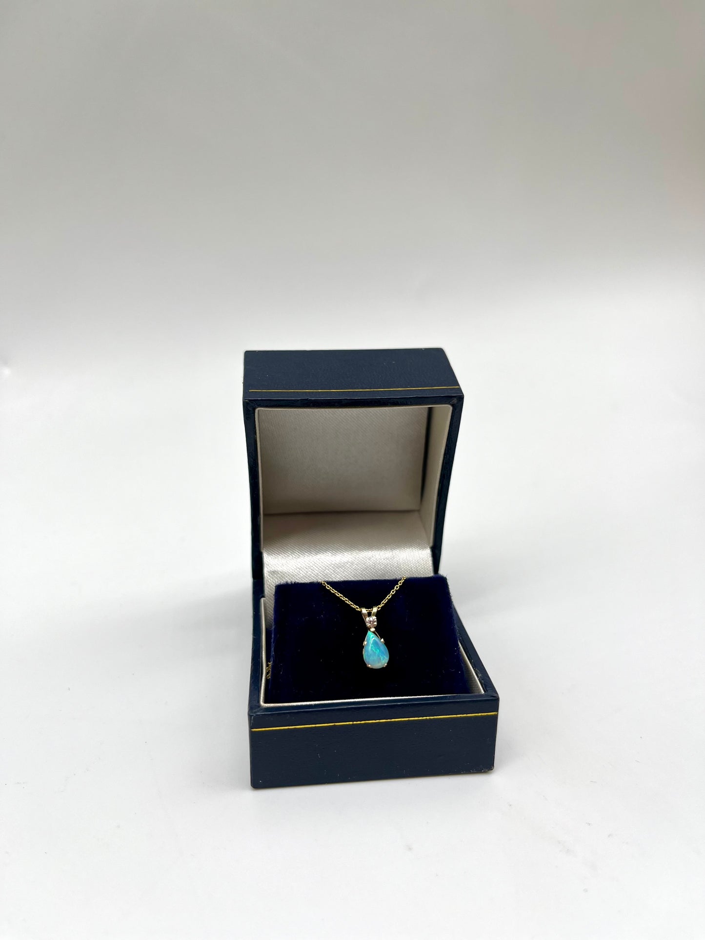 1920's Opal & Diamond Pendant, 0.5 CTW 10K Gold