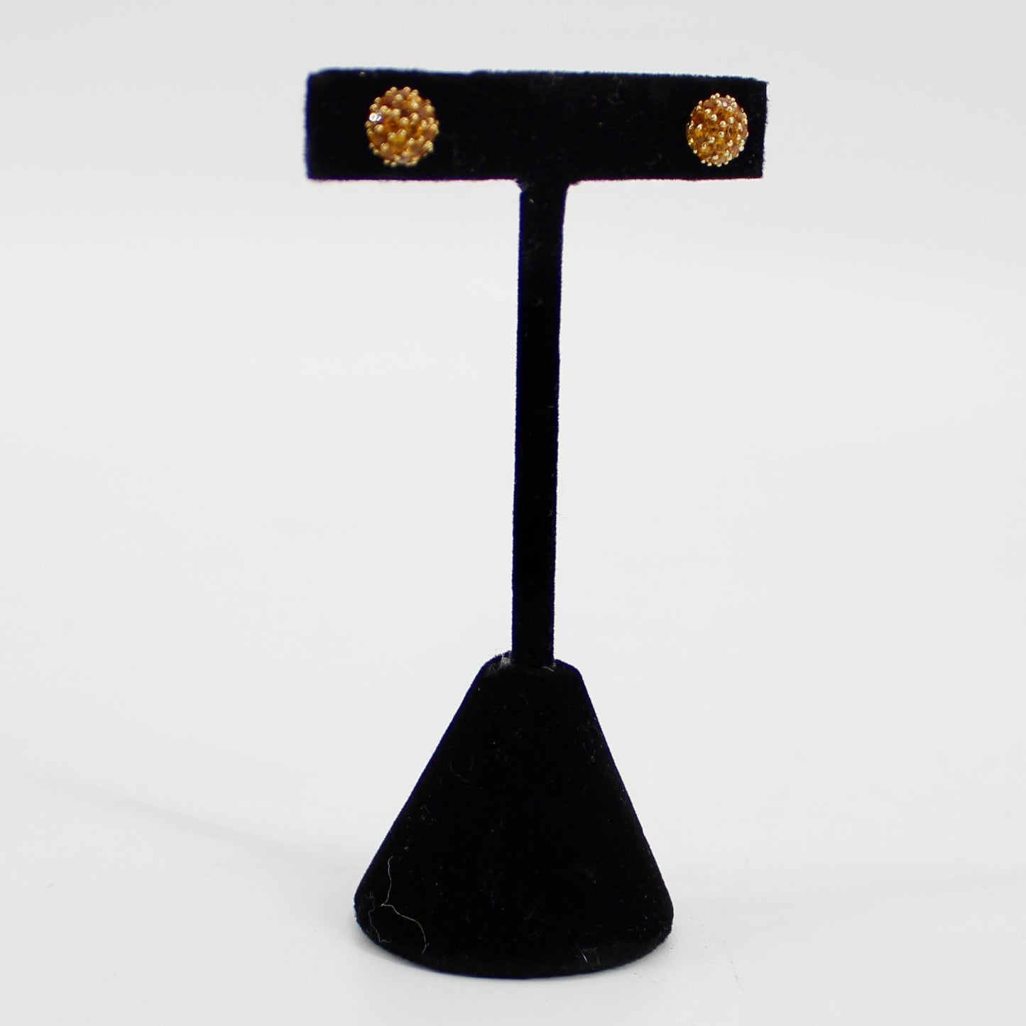 Citrine Cluster Stud Earrings, 1 CTW 18K Gold