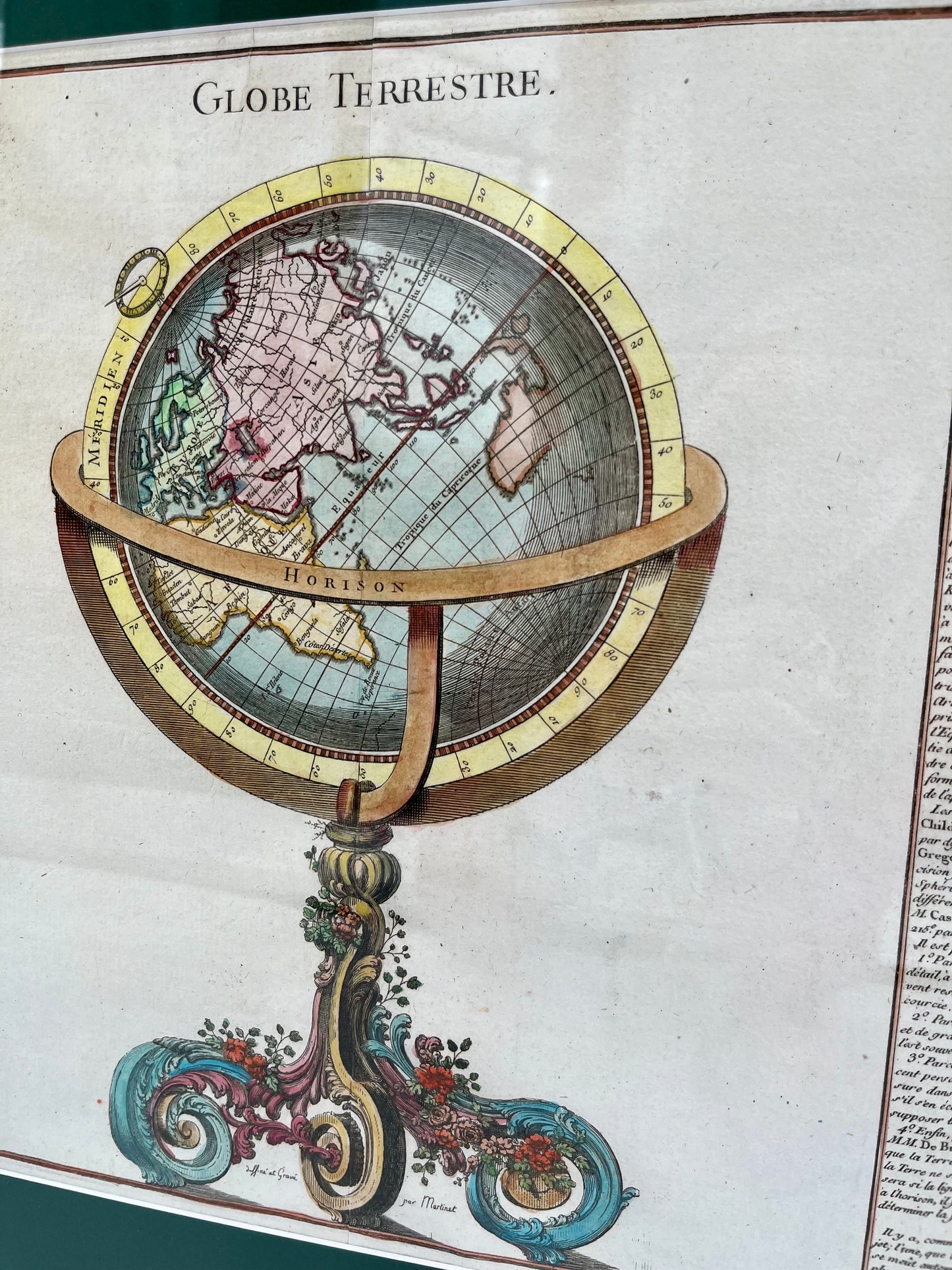 1761 Celestial & Terrestrial Globes- Claude Buy de Mornas (Framed Pair-Vol.1 Atlas Prints)