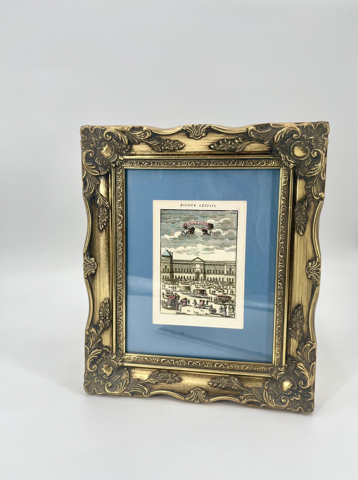 1683 Louvre by Alain Manesson Mallet, Hand-Coloured Copperplate Engraving (Framed)