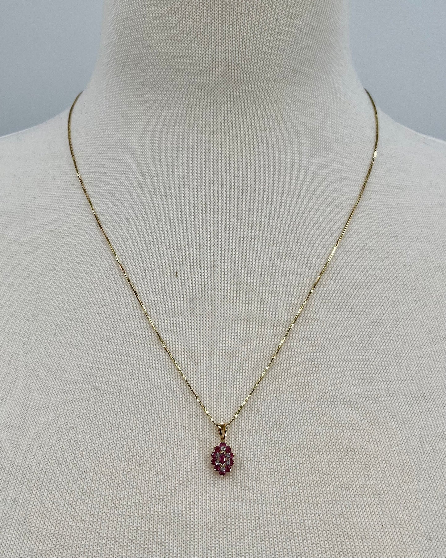 Antique Ruby & Diamond Set, 2.4 CTW 14K/9K Gold