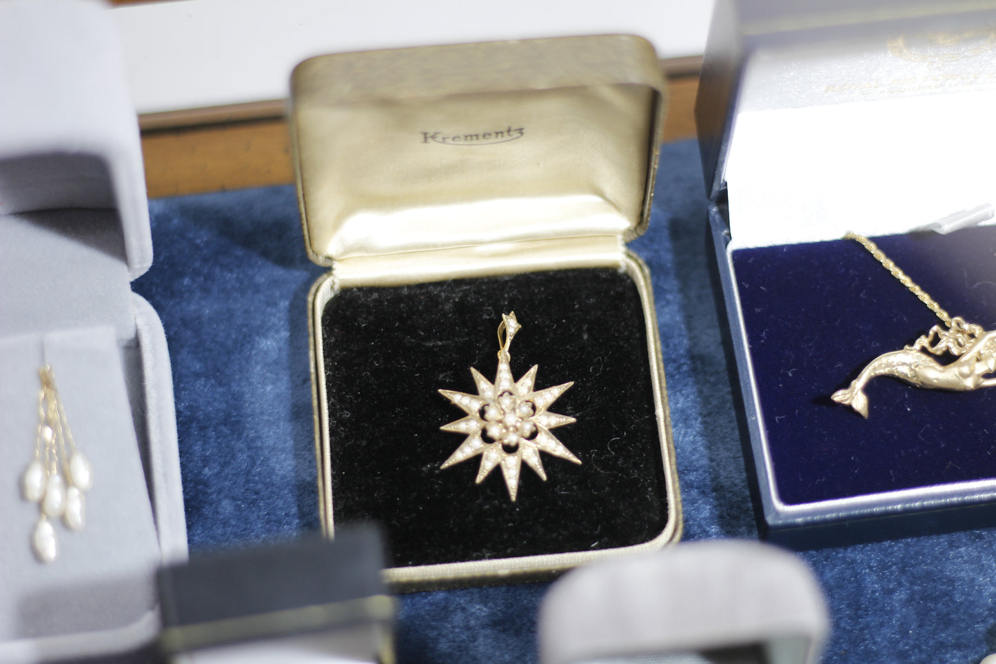 Antique Seed Pearl Pendant & Brooch
