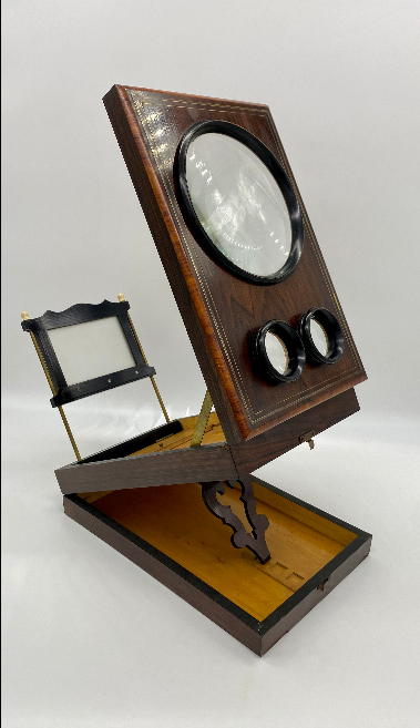 French Folding Graphoscope/Stereoscope- Mid 1800's