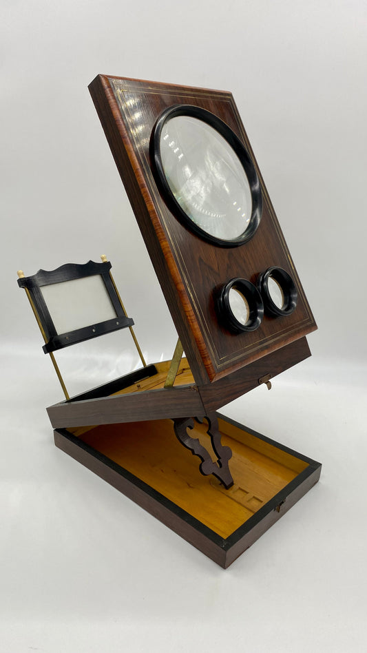 French Folding Graphoscope/Stereoscope- Mid 1800's