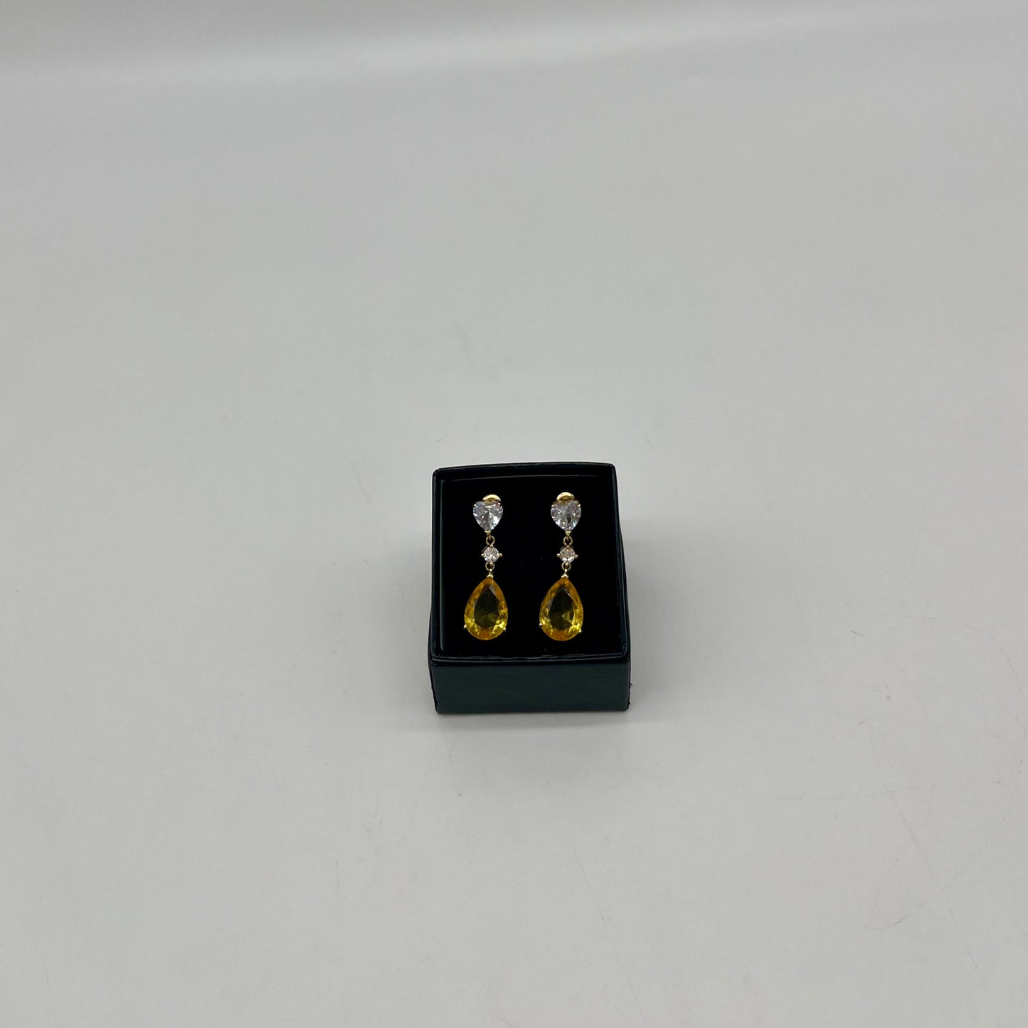 Citrine & Burmese Spinel Drop Earrings, 12 CTW 14K Vermeil