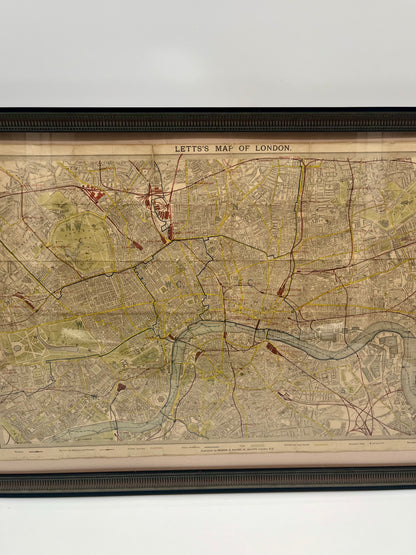 Carte de poche de Londres de 1881