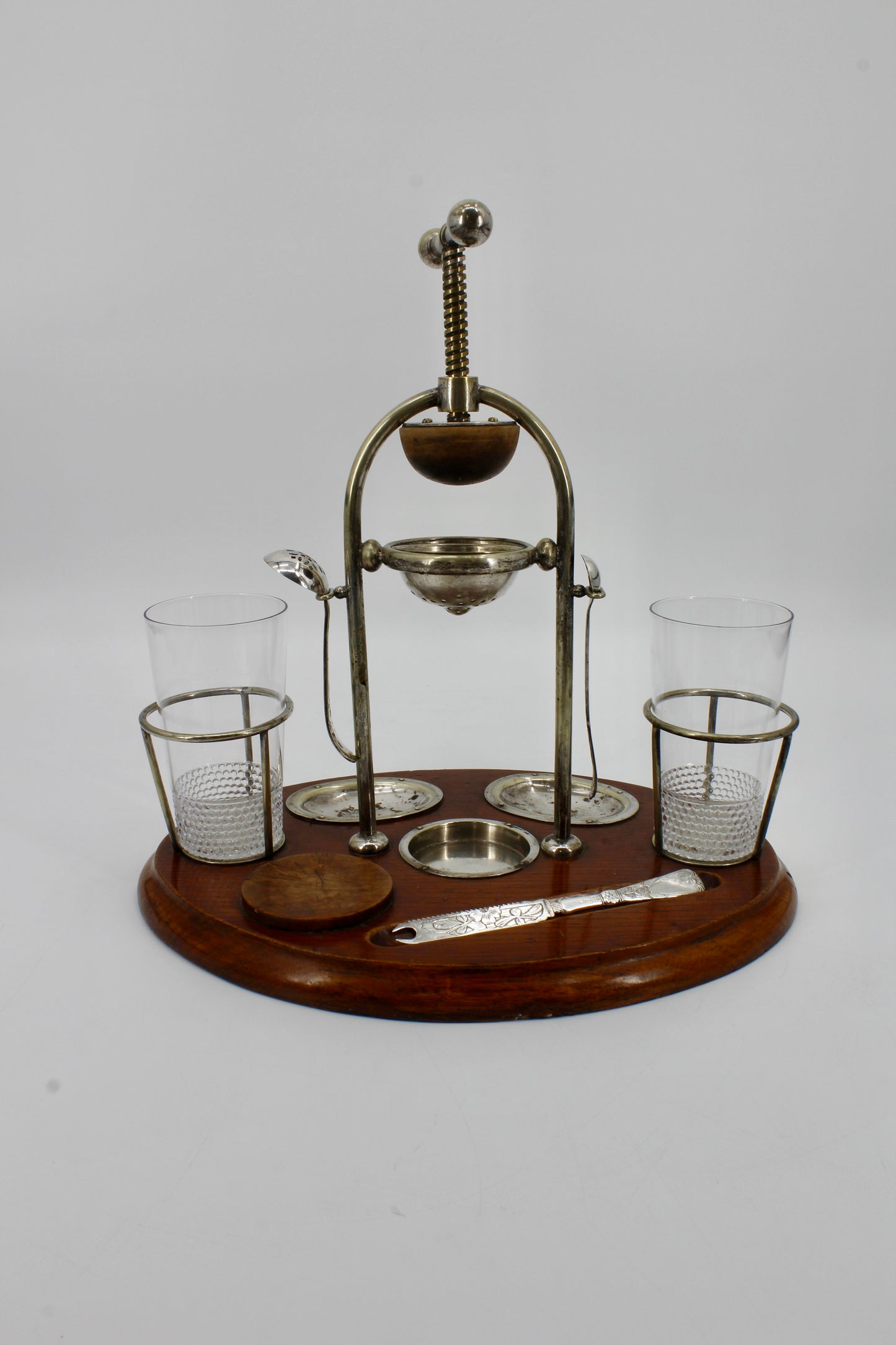 Victorian Silver-Plate Juicer & Cocktail Station