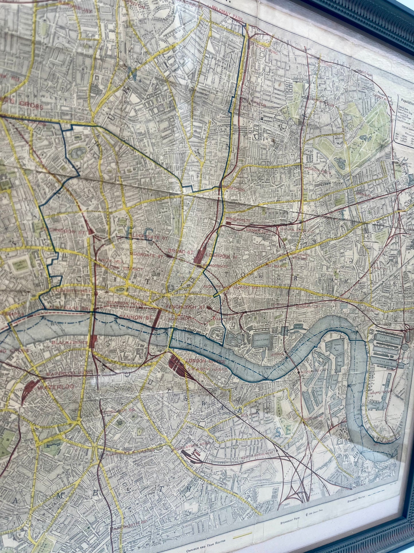 1881 Lett’s Pocket Map of London