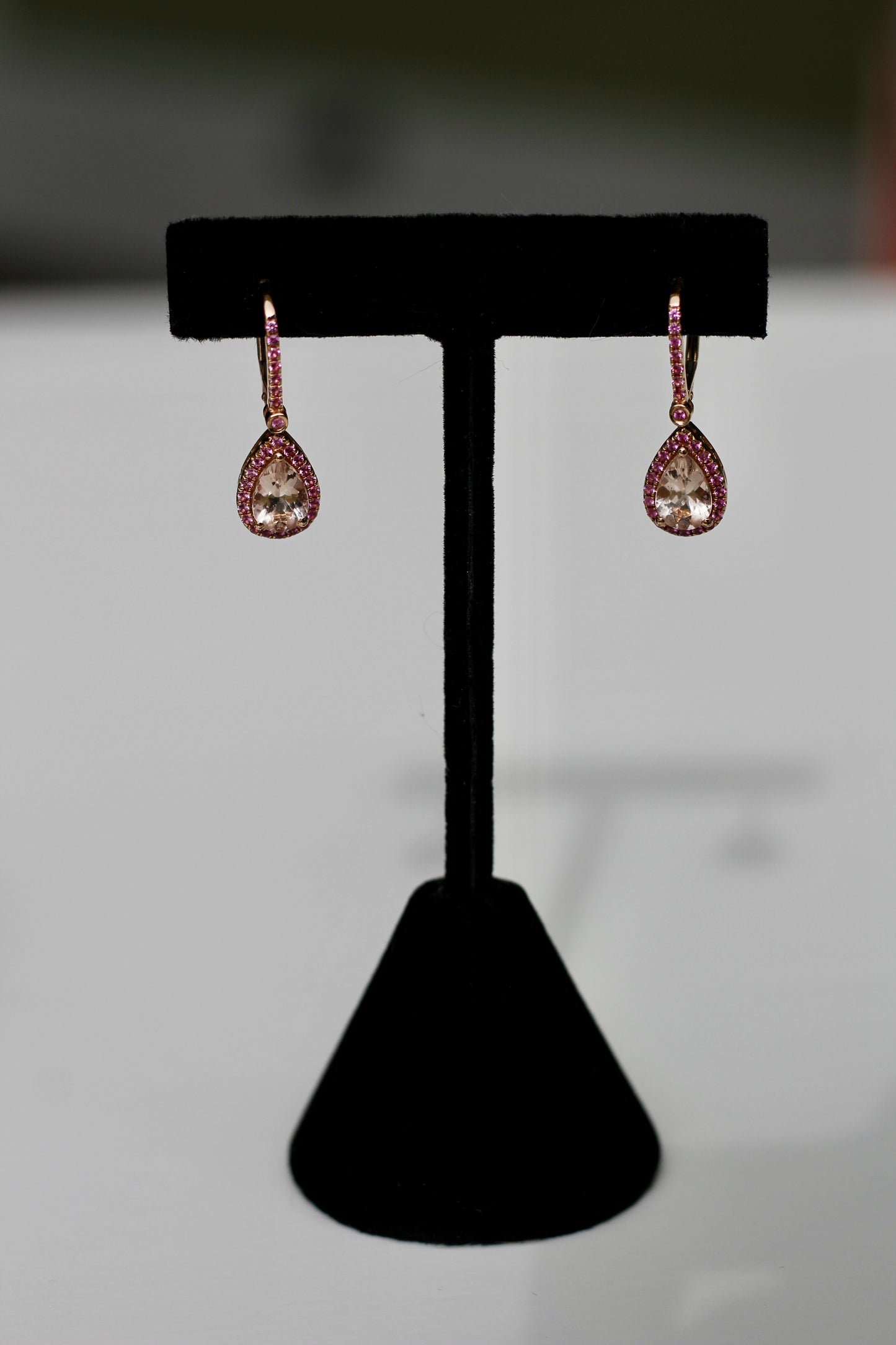 Morganite & Pink Sapphire Set, 6.1 Carats 14K Gold