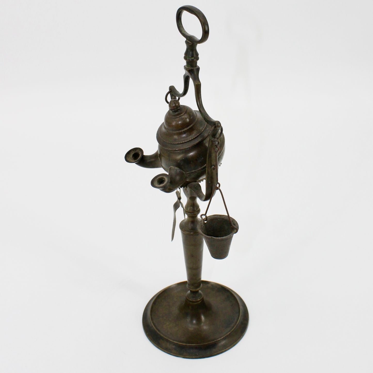 Late Byzantine Bronze Rotating Double-Spout Lucerna