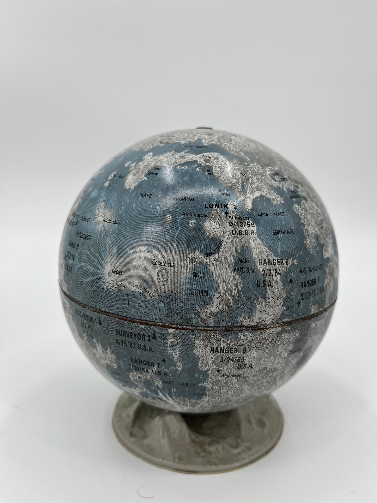 Vintage Lunar Hand Globe
