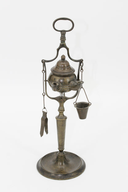 Late Byzantine Bronze Rotating Double-Spout Lucerna
