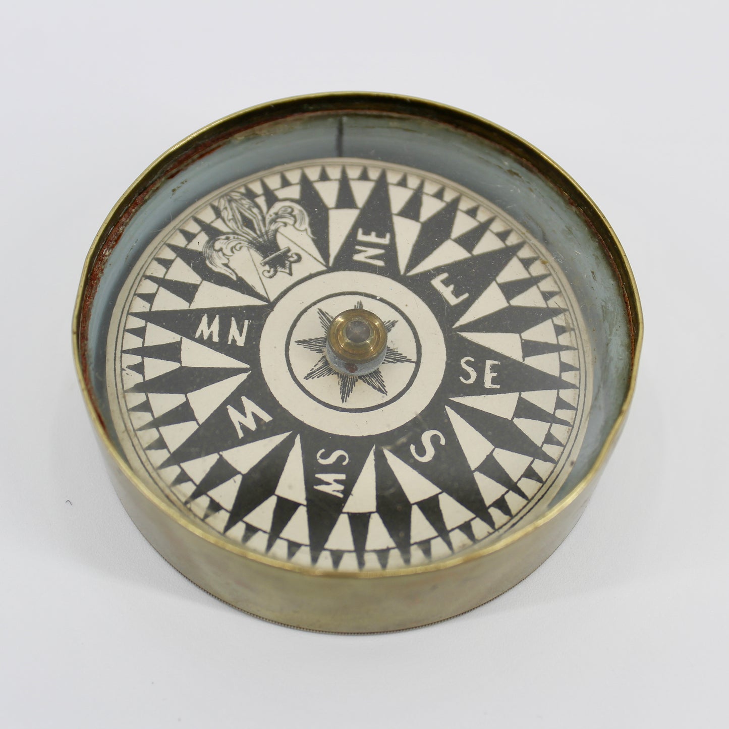 Mid-19th Century French Victorian Ships Compass