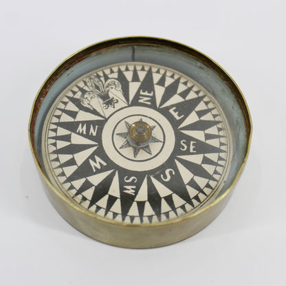 Mid-19th Century French Victorian Ships Compass