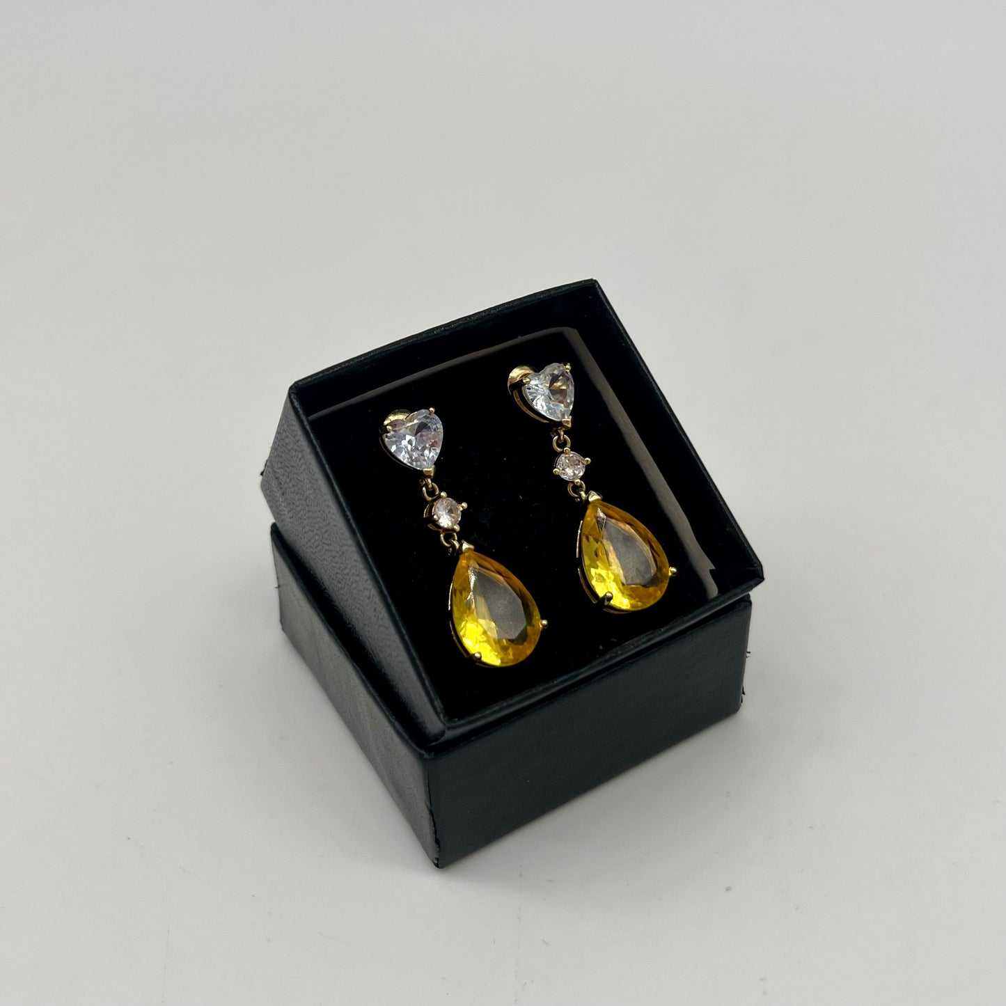 Citrine & Burmese Spinel Drop Earrings, 12 CTW 14K Vermeil