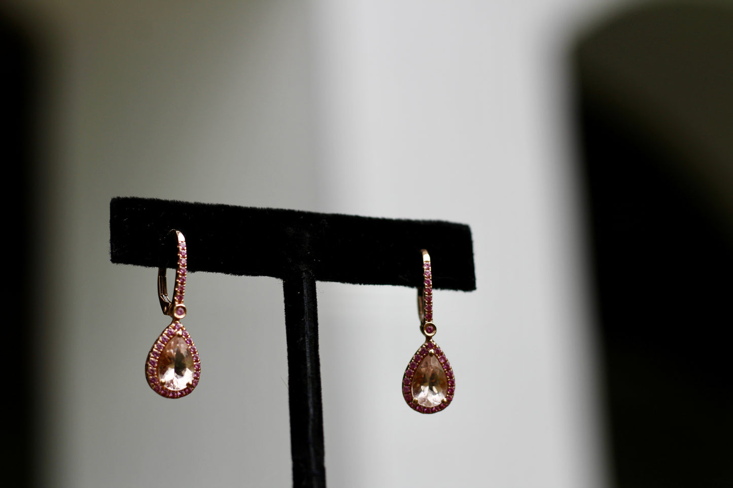 Morganite & Pink Sapphire Set, 6.1 Carats 14K Gold