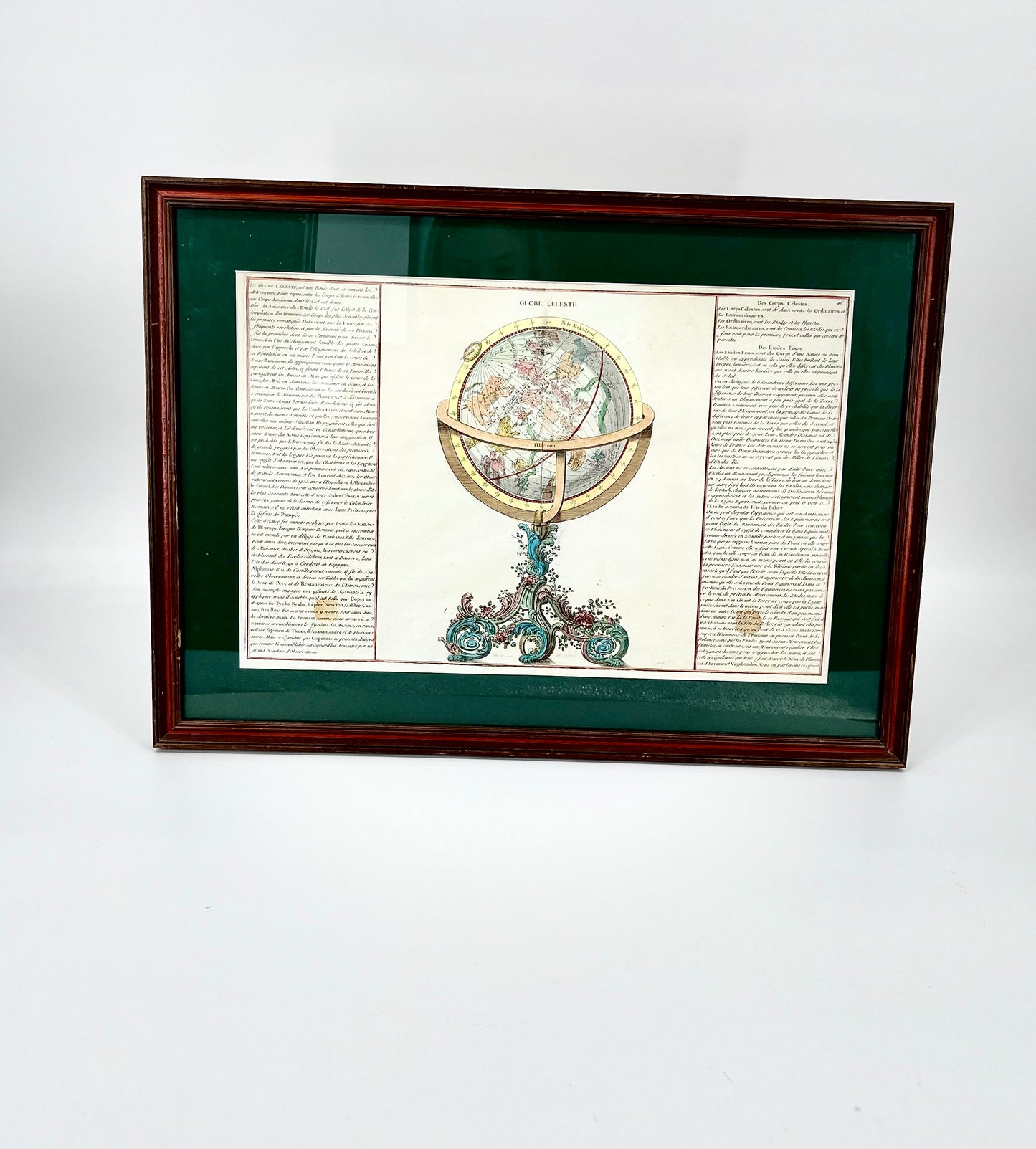 1761 Celestial & Terrestrial Globes- Claude Buy de Mornas (Framed Pair-Vol.1 Atlas Prints)