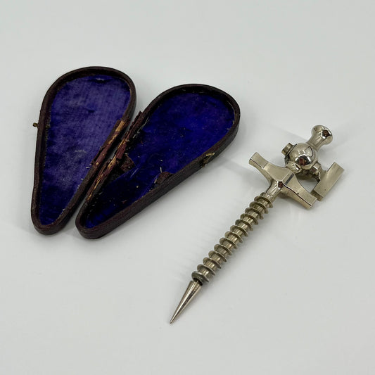 Cased Antique Milne's Champagne Tap